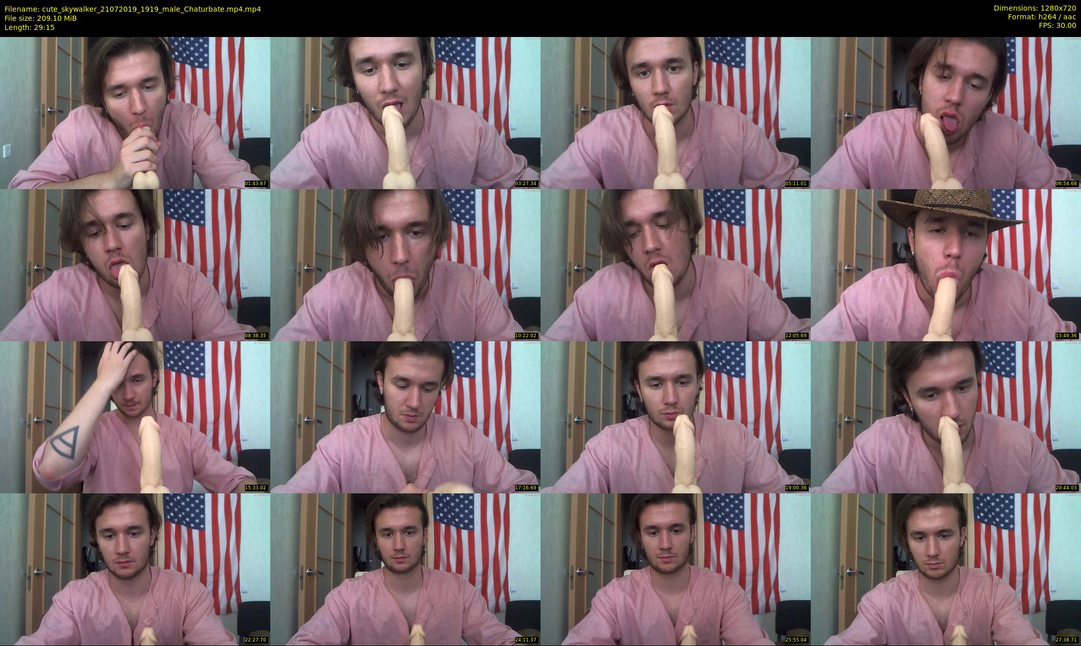 cute_skywalker — 30 minute Chaturbate male cam show recording, 720p, Jul 21, 2019