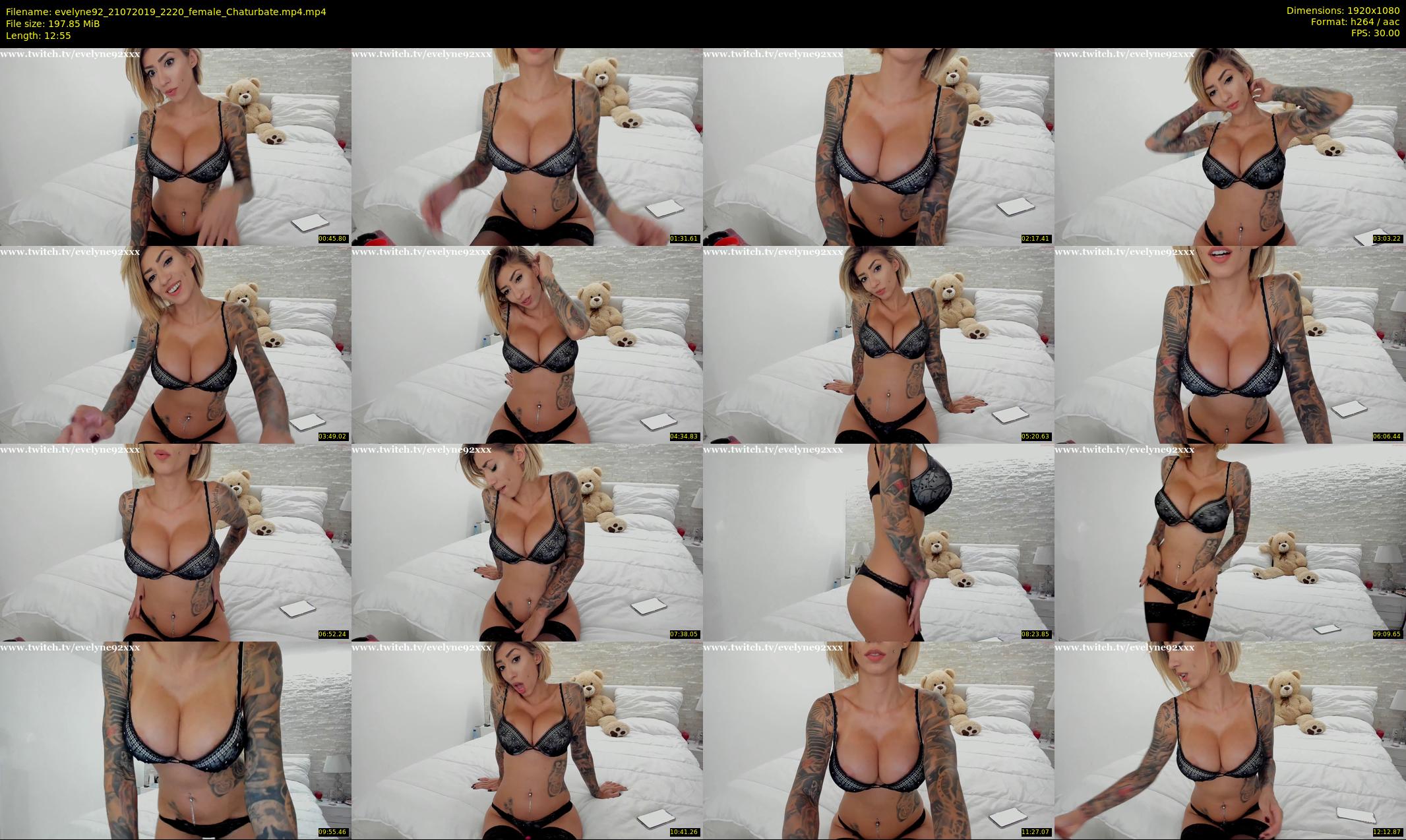 evelyne92 — 13 minute Chaturbate female cam show recording, 1080p, Jul 21, 2019