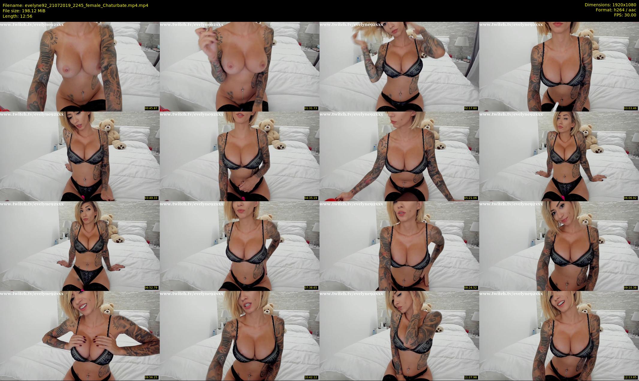evelyne92 — 13 minute Chaturbate female cam show recording, 1080p, Jul 21, 2019