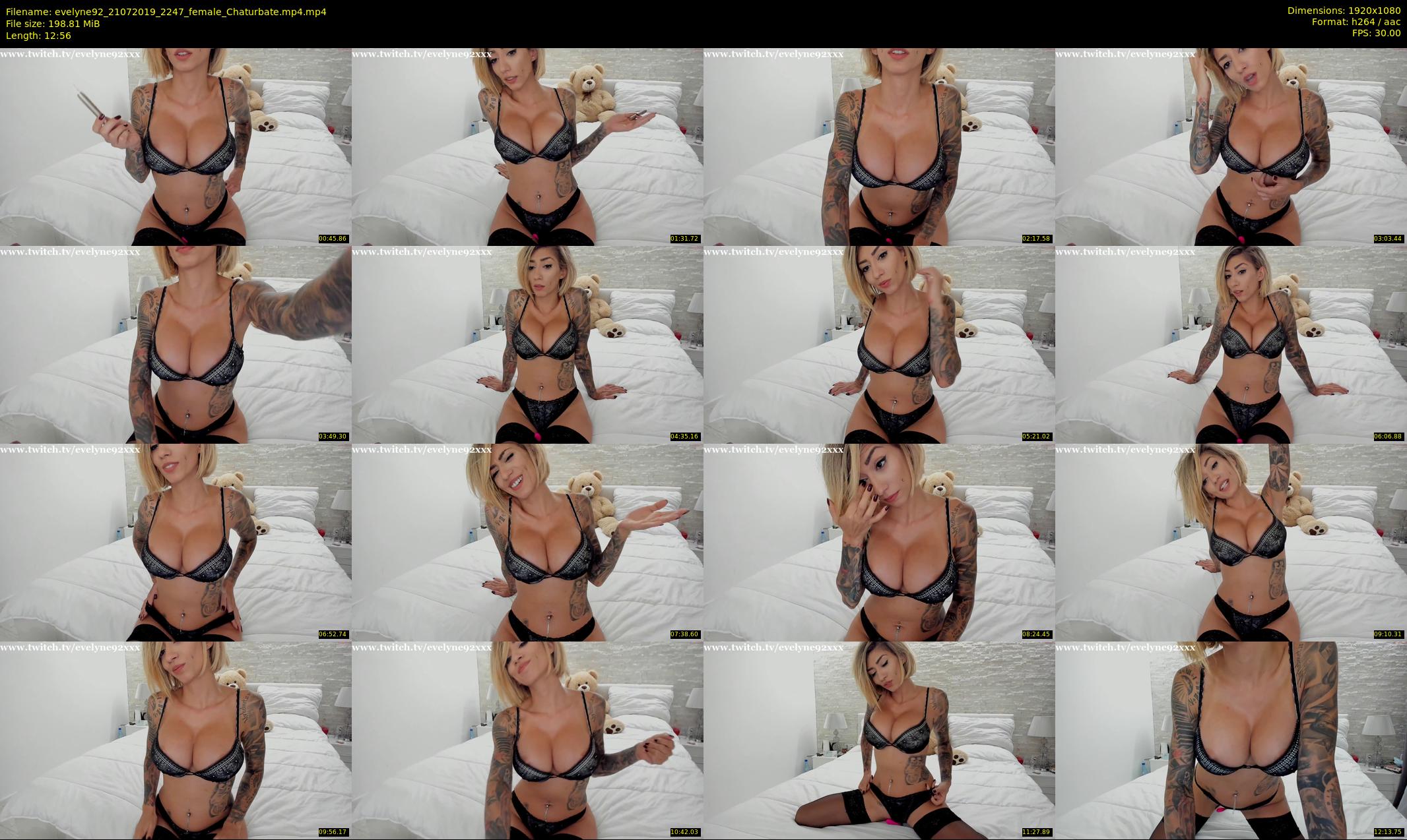 evelyne92 — 13 minute Chaturbate female cam show recording, 1080p, Jul 21, 2019