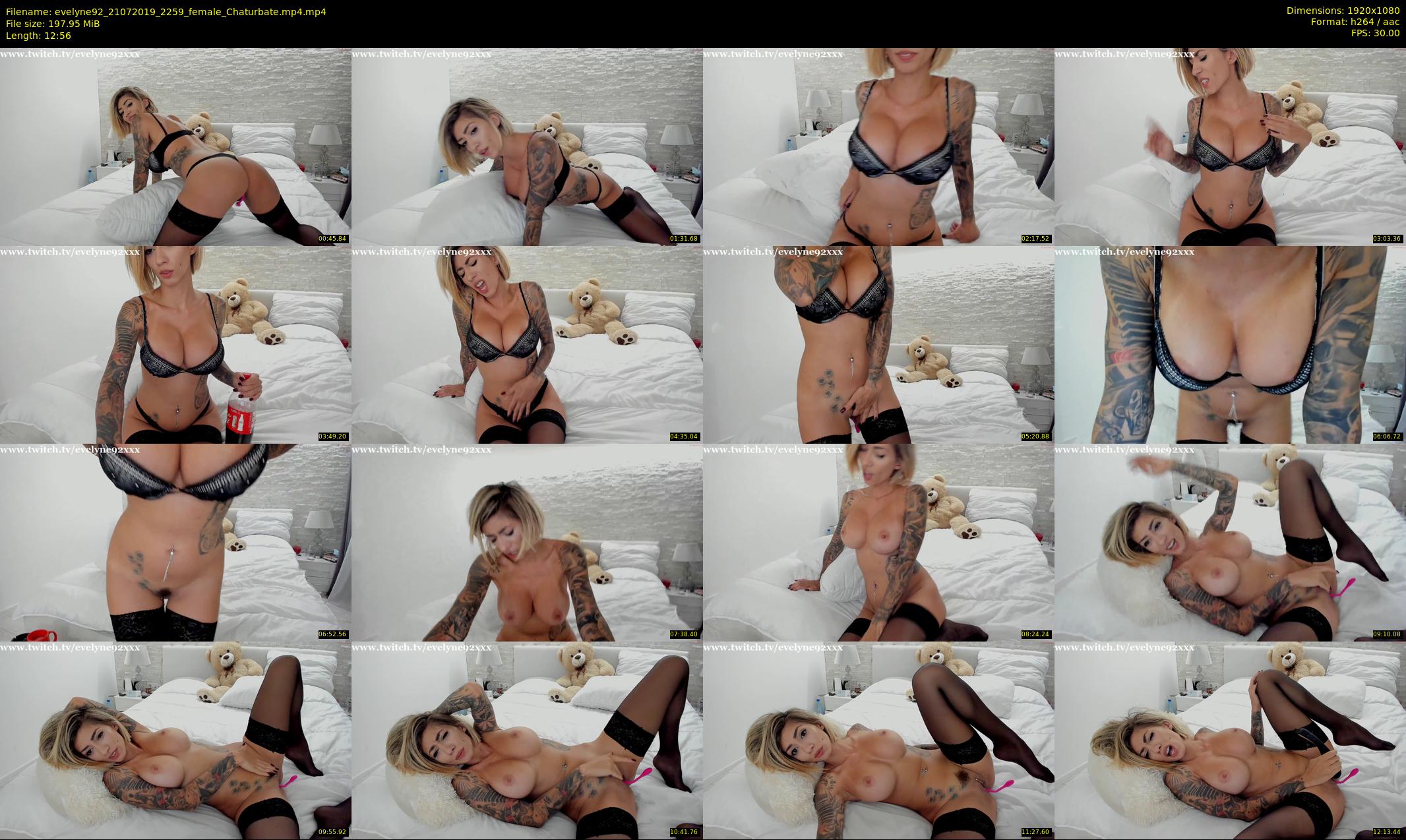 evelyne92 — 13 minute Chaturbate female cam show recording, 1080p, Jul 21, 2019