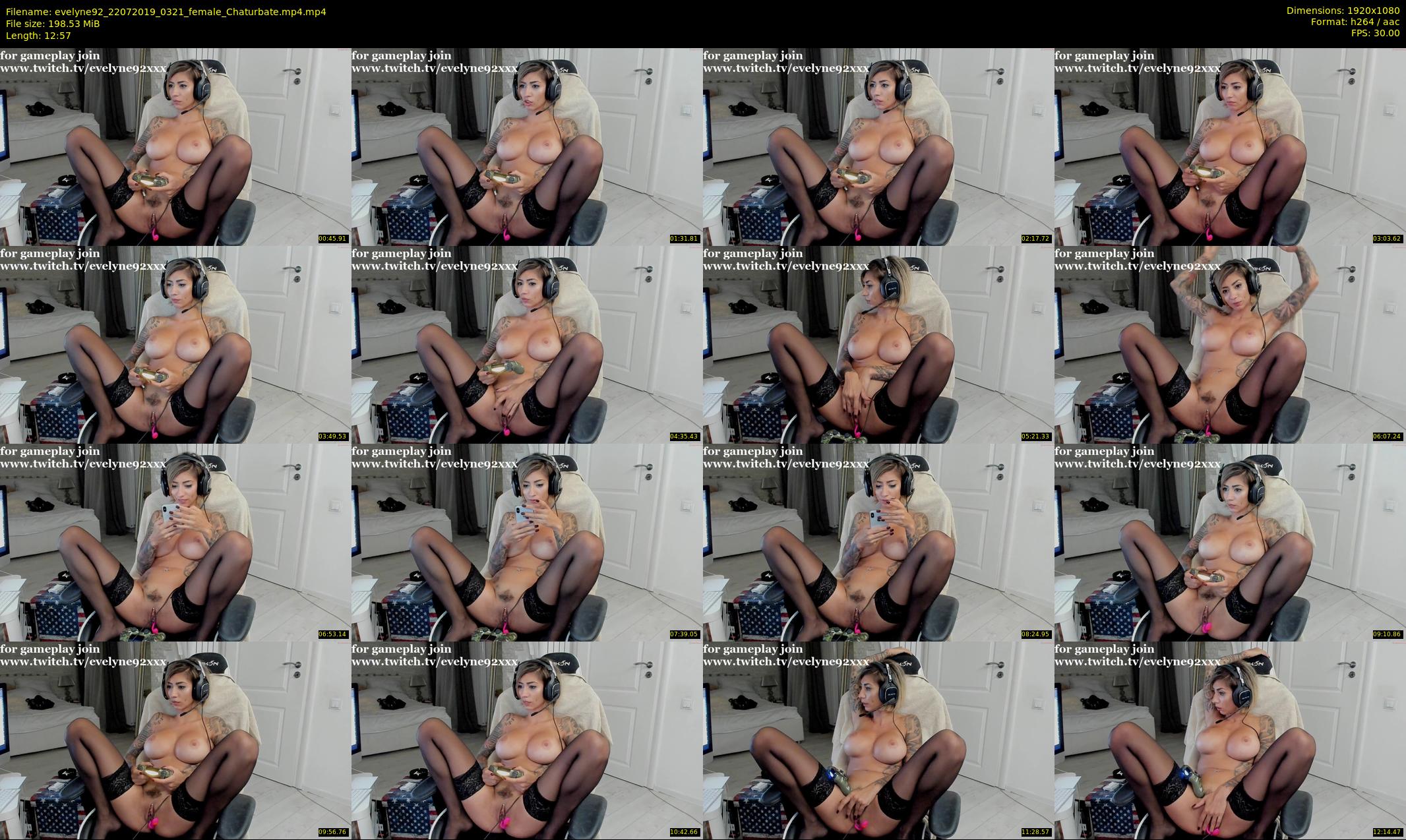 evelyne92 — 13 minute Chaturbate female cam show recording, 1080p, Jul 22, 2019