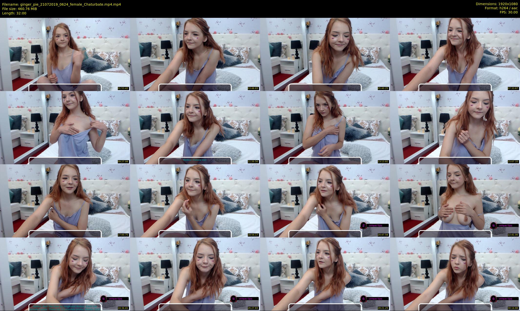 ginger_pie — 32 minute Chaturbate female cam show recording, 1080p, Jul 21, 2019
