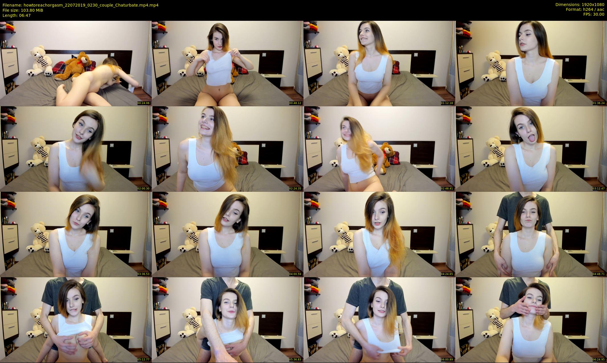 howtoreachorgasm — 7 minute Chaturbate couple cam show recording, 1080p, Jul 22, 2019
