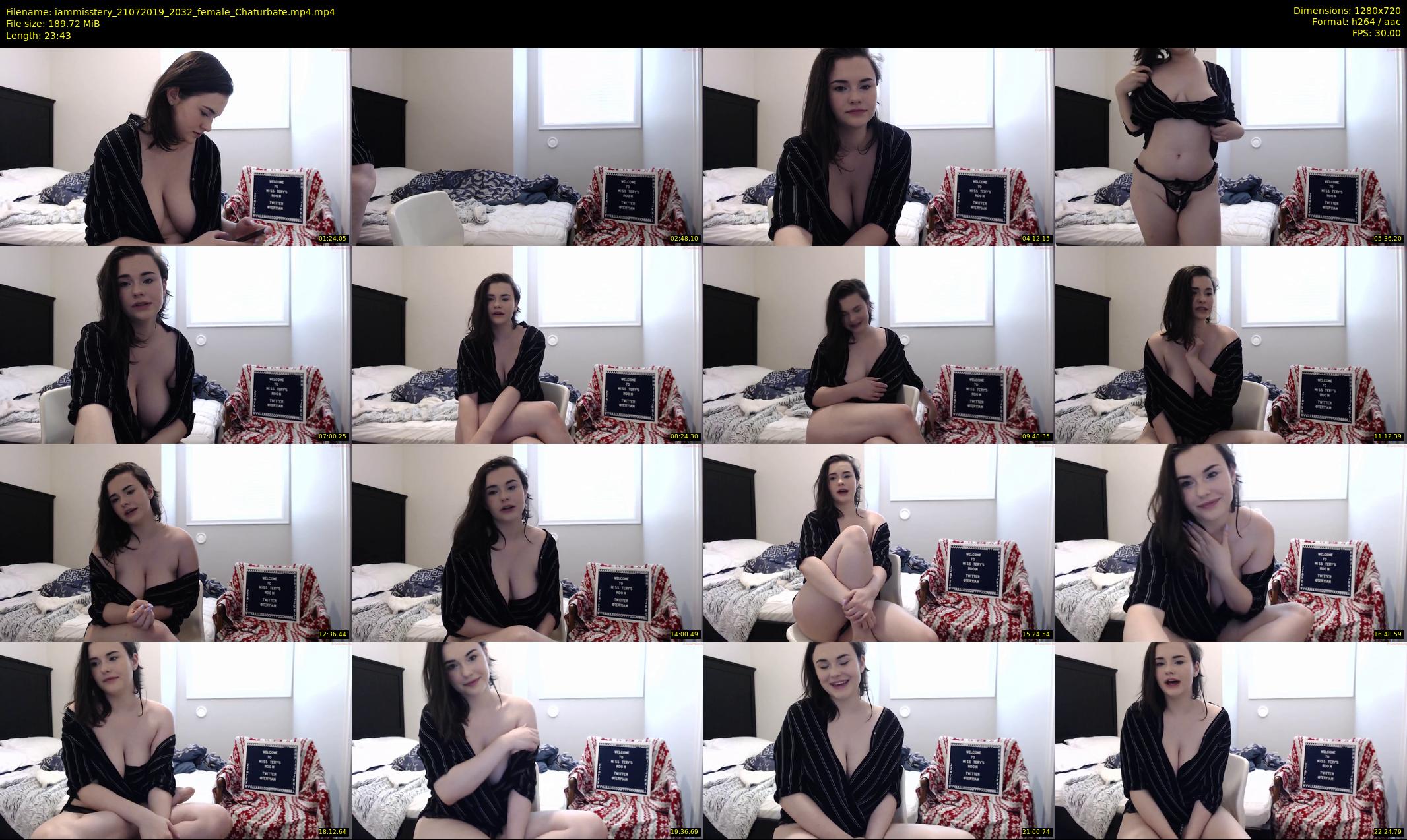 iammisstery — 24 minute Chaturbate female cam show recording, 720p, Jul 21, 2019