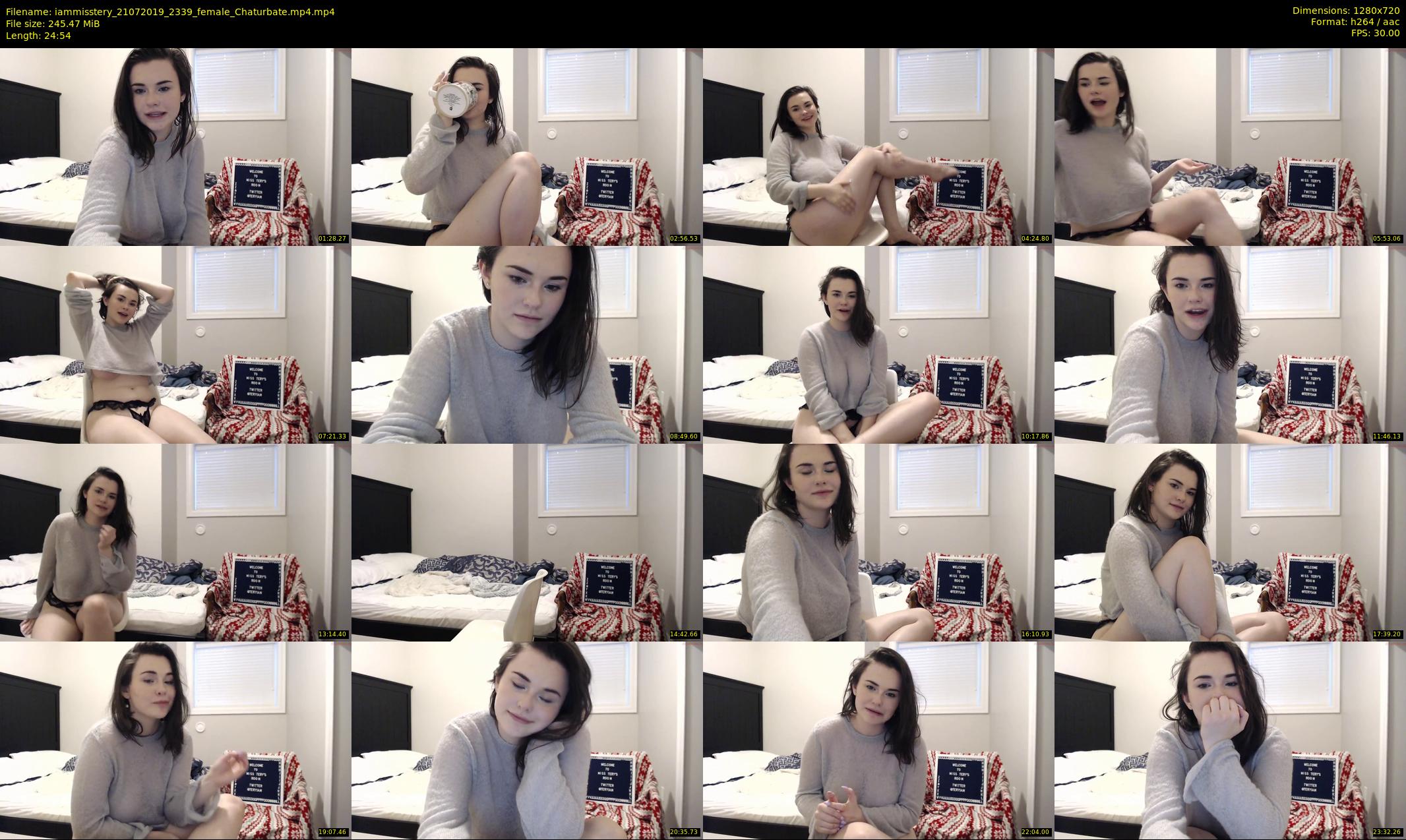 iammisstery — 25 minute Chaturbate female cam show recording, 720p, Jul 21, 2019