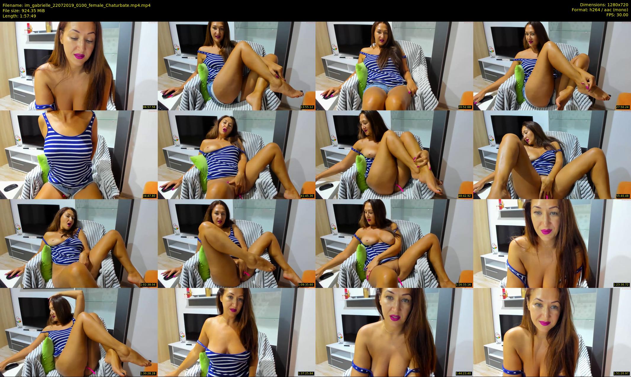 im_gabrielle — 118 minute Chaturbate female cam show recording, 720p, Jul 22, 2019