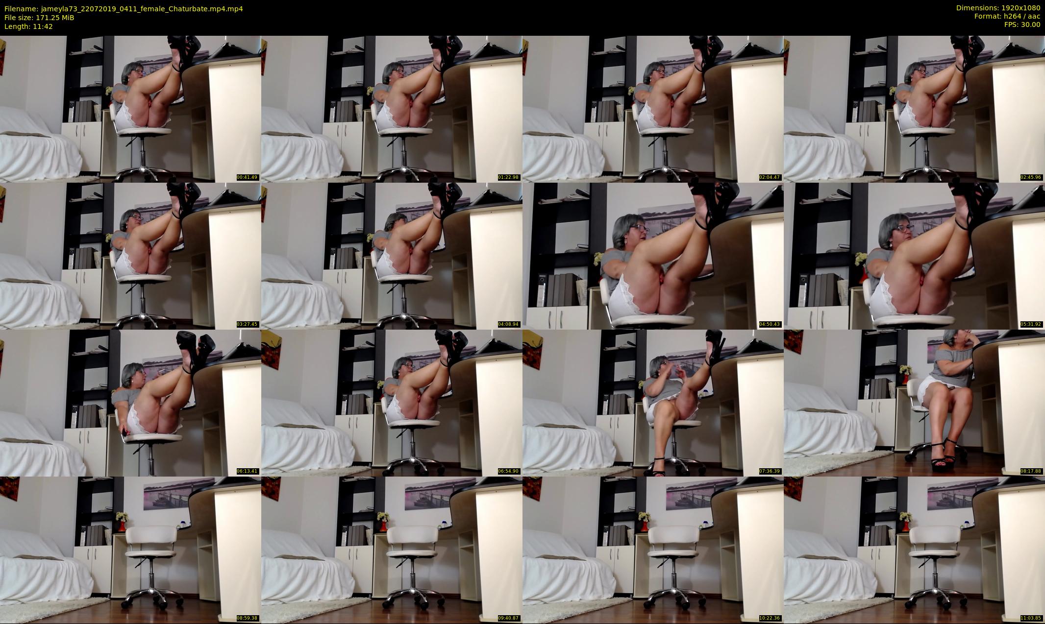 jameyla73 — 12 minute Chaturbate female cam show recording, 1080p, Jul 22, 2019