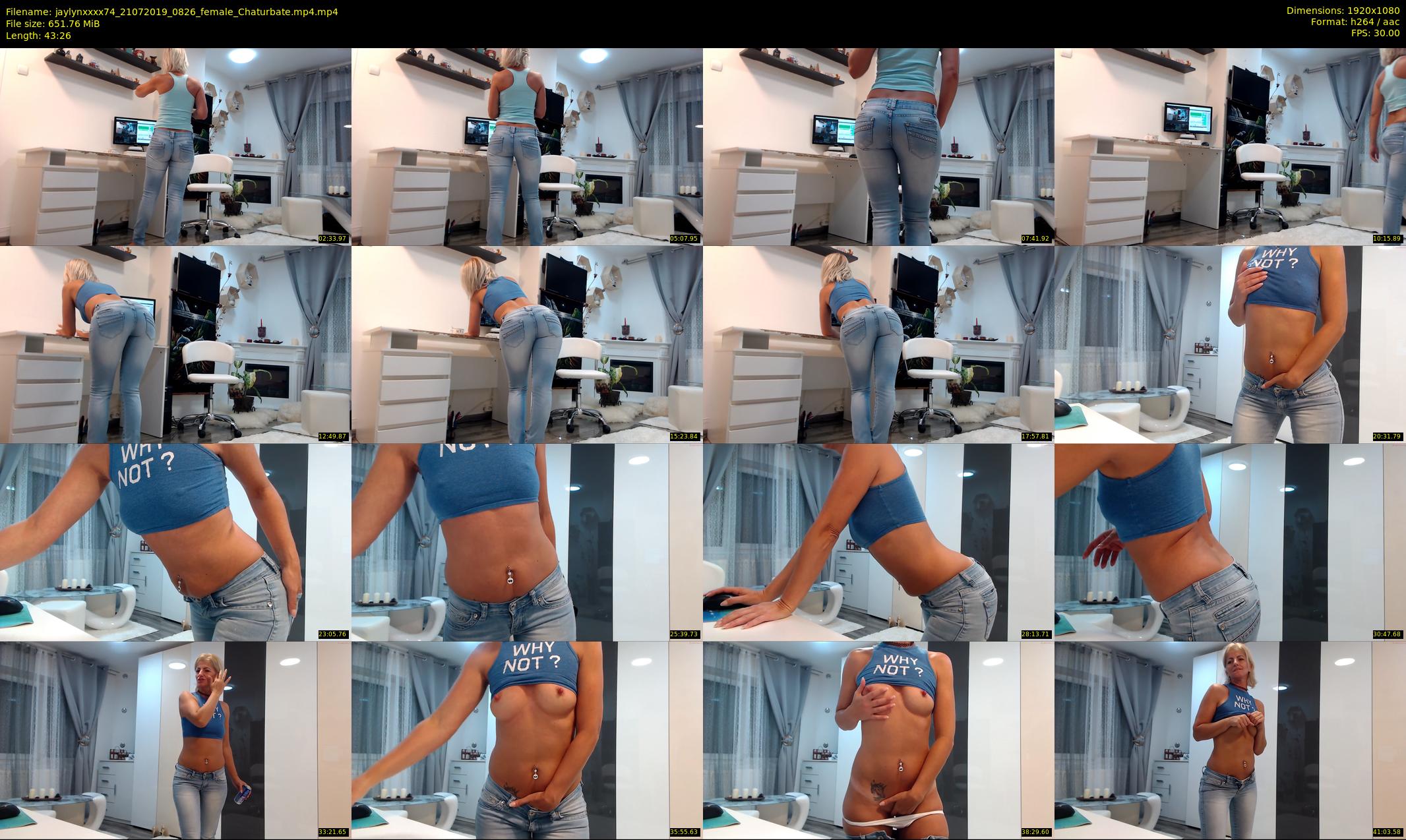 jaylynxxxx74 — 44 minute Chaturbate female cam show recording, 1080p, Jul 21, 2019
