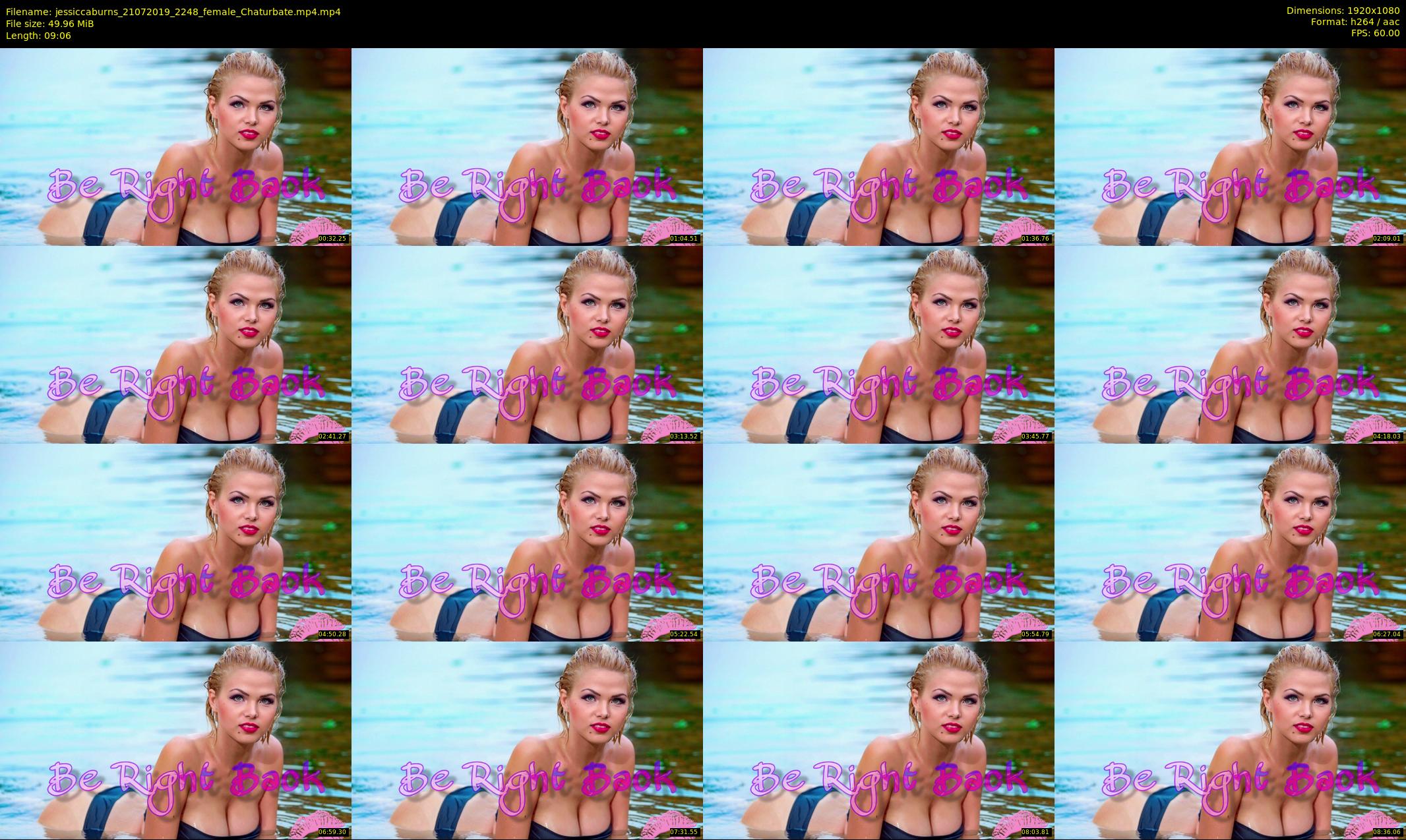 jessiccaburns — 10 minute Chaturbate female cam show recording, 1080p, Jul 21, 2019