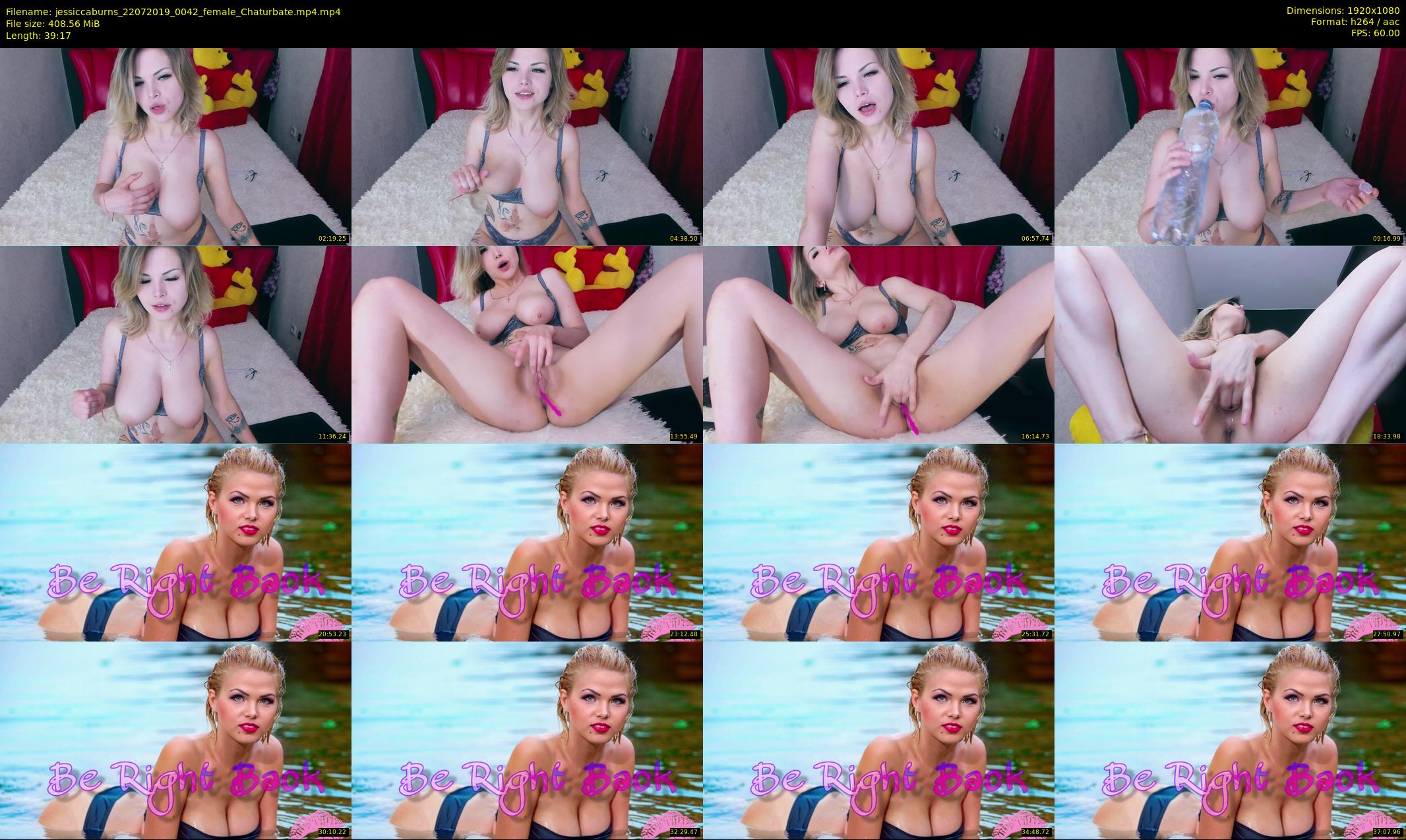 jessiccaburns — 40 minute Chaturbate female cam show recording, 1080p, Jul 22, 2019