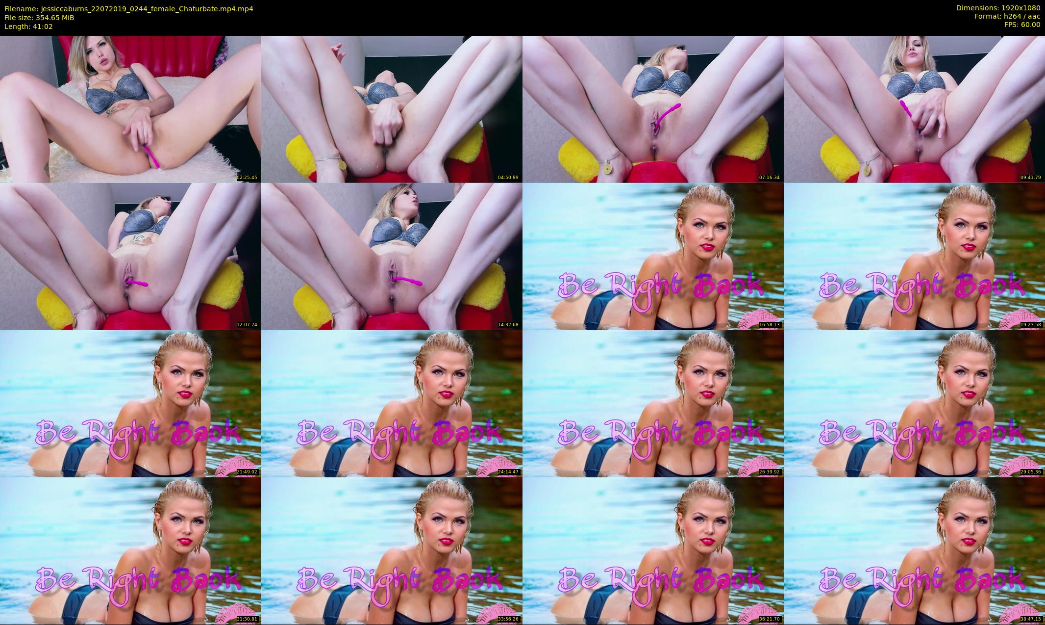 jessiccaburns — 42 minute Chaturbate female cam show recording, 1080p, Jul 22, 2019