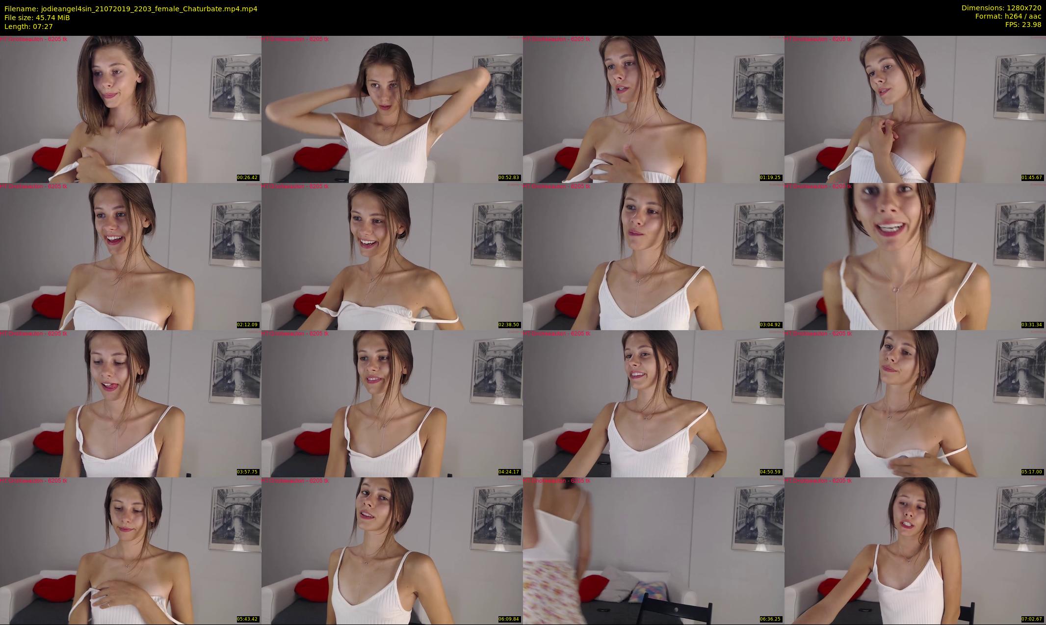 jodieangel4sin — 8 minute Chaturbate female cam show recording, 720p, Jul 21, 2019