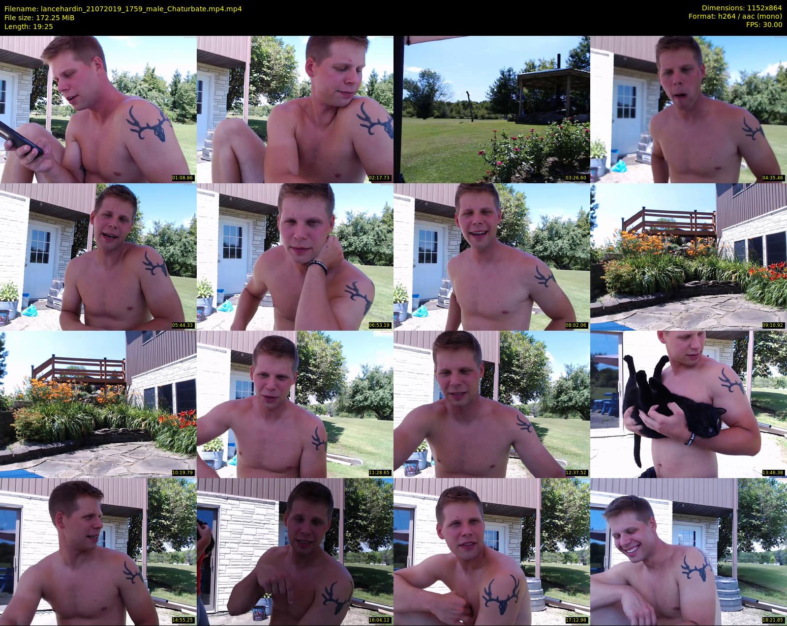 lancehardin — 20 minute Chaturbate male cam show recording, 720p, Jul 21, 2019
