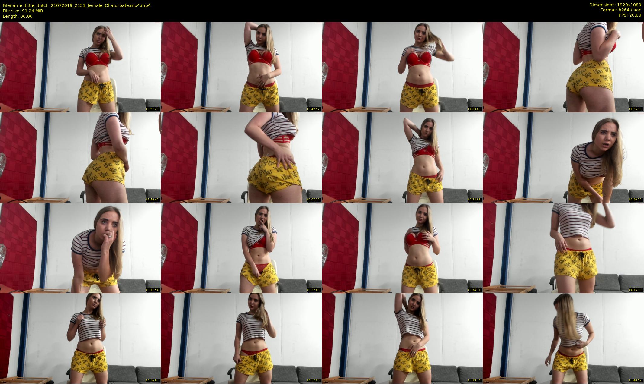 little_dutch — 6 minute Chaturbate female cam show recording, 1080p, Jul 21, 2019