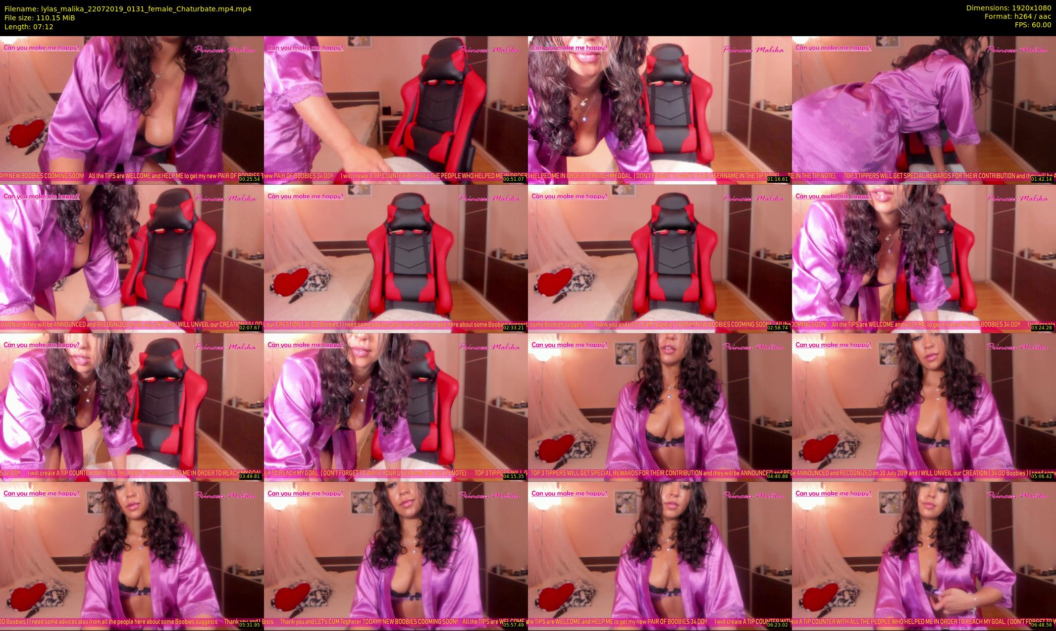 lylas_malika — 8 minute Chaturbate female cam show recording, 1080p, Jul 22, 2019
