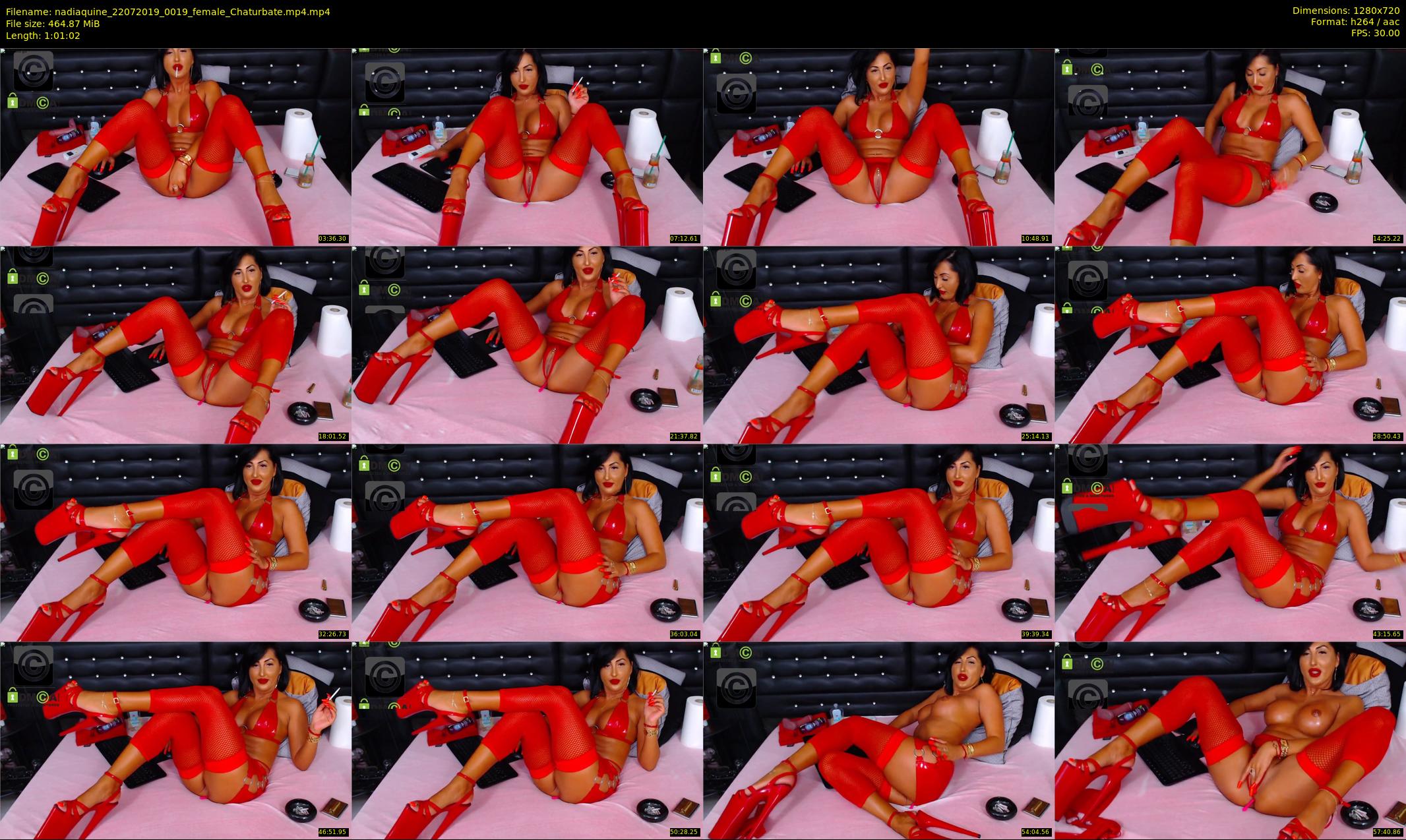 nadiaquine — 62 minute Chaturbate female cam show recording, 720p, Jul 22, 2019
