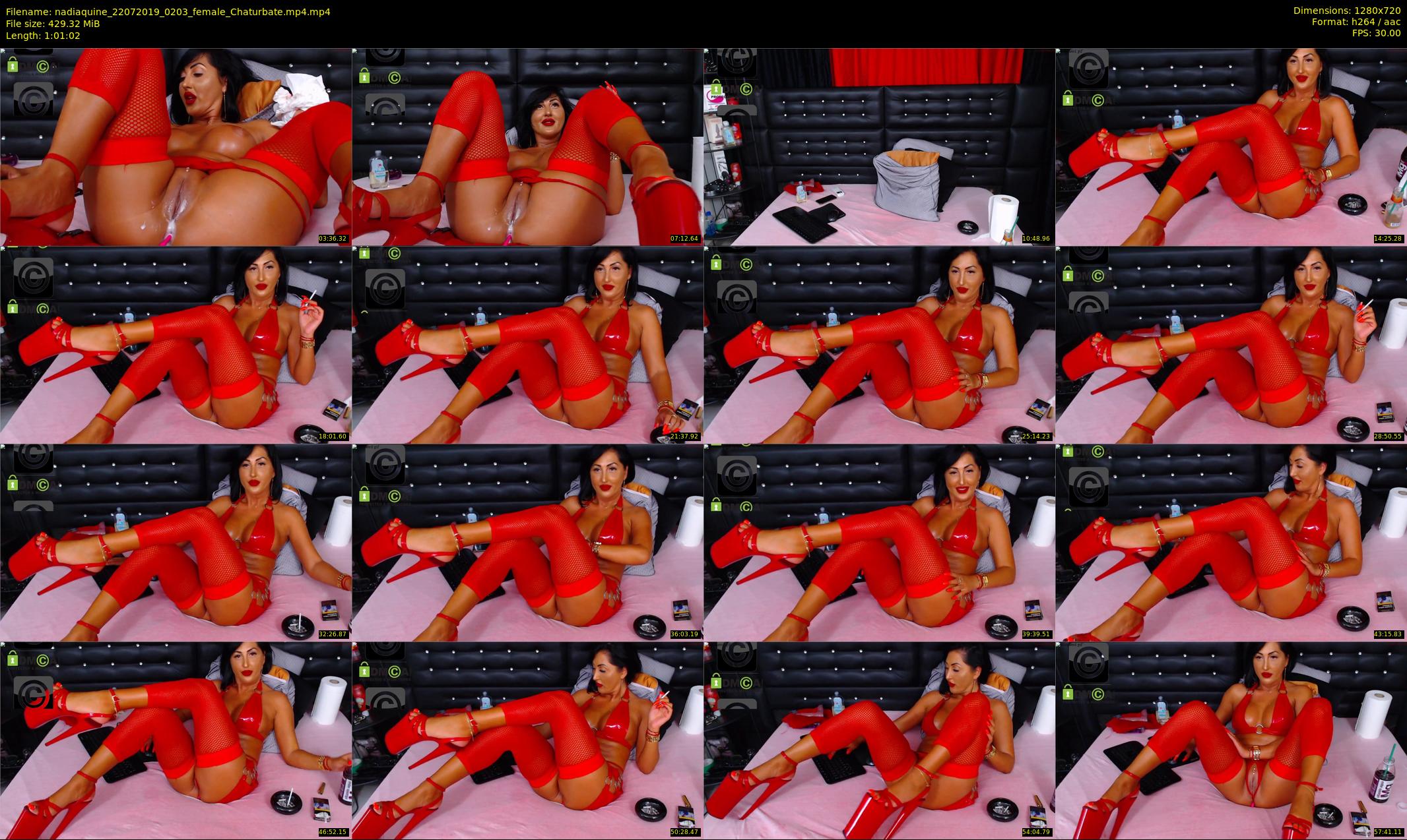 nadiaquine — 62 minute Chaturbate female cam show recording, 720p, Jul 22, 2019