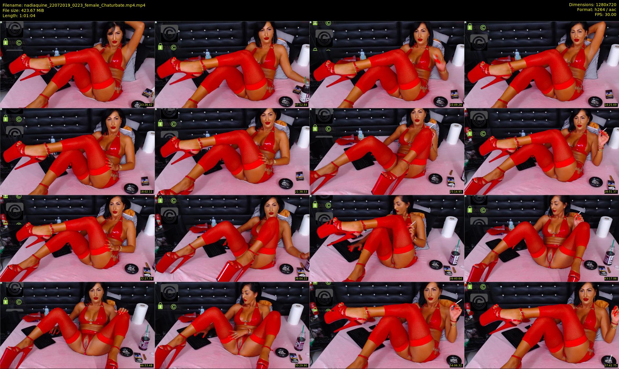 nadiaquine — 62 minute Chaturbate female cam show recording, 720p, Jul 22, 2019