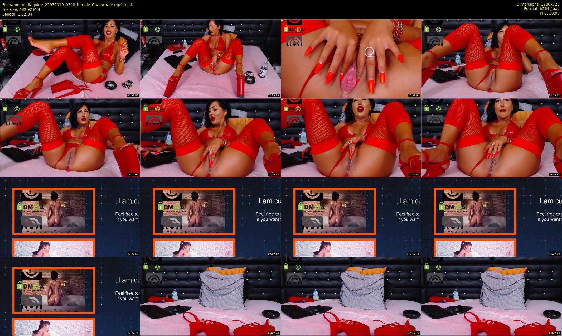 nadiaquine — 63 minute Chaturbate female cam show recording, 720p, Jul 22, 2019