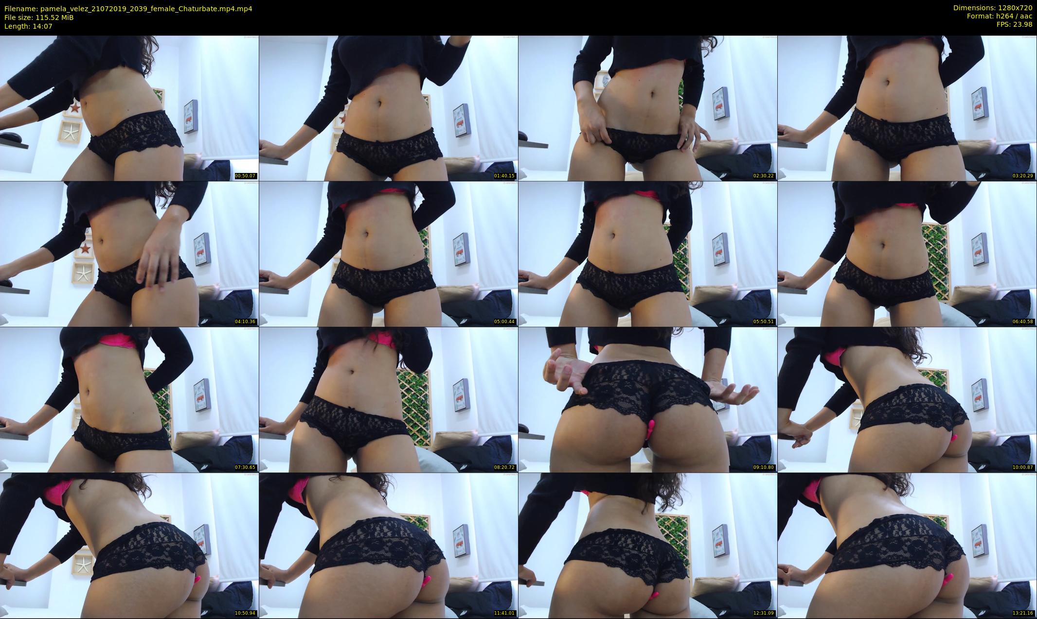 pamela_velez — 15 minute Chaturbate female cam show recording, 720p, Jul 21, 2019