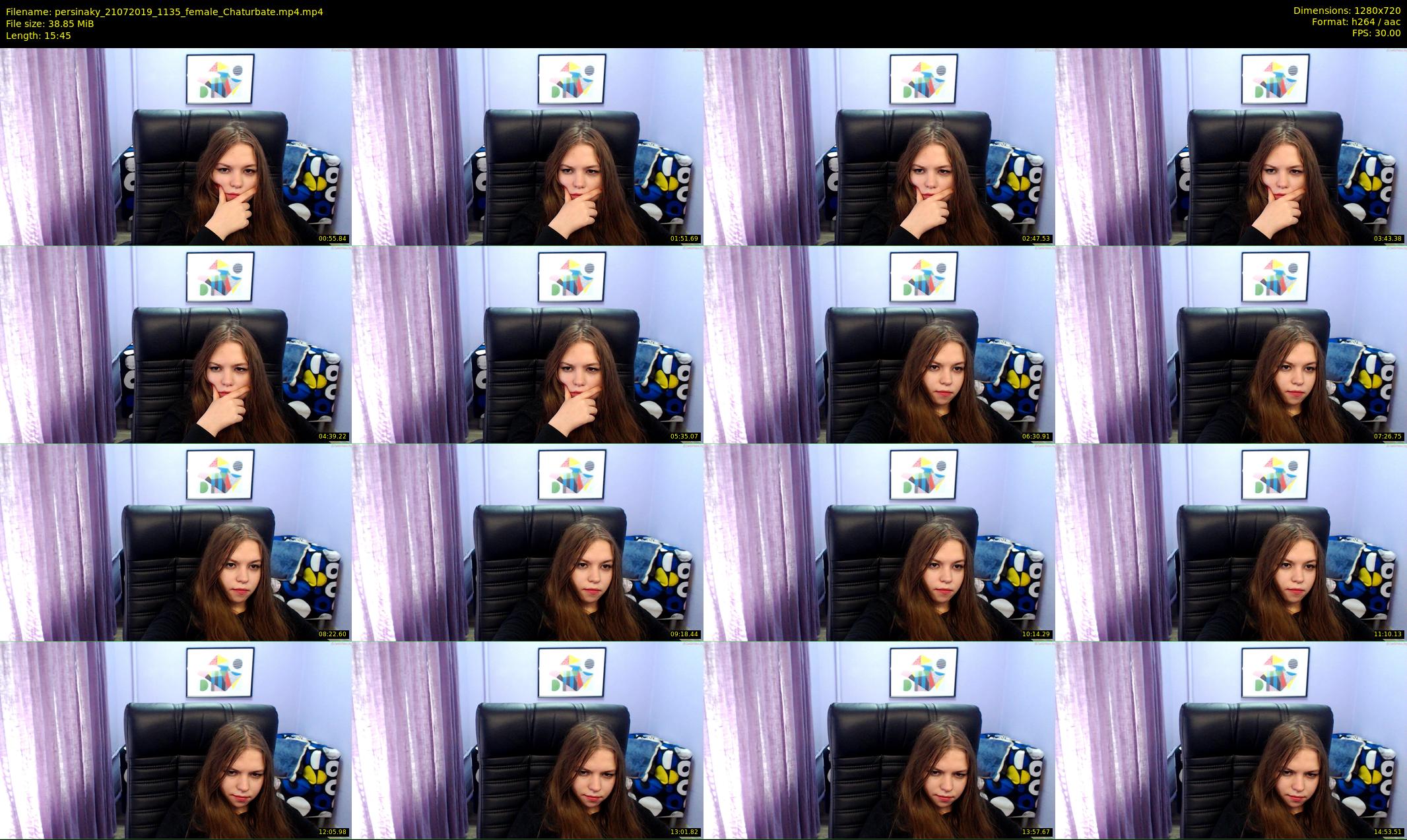 persinaky — 16 minute Chaturbate female cam show recording, 720p, Jul 21, 2019