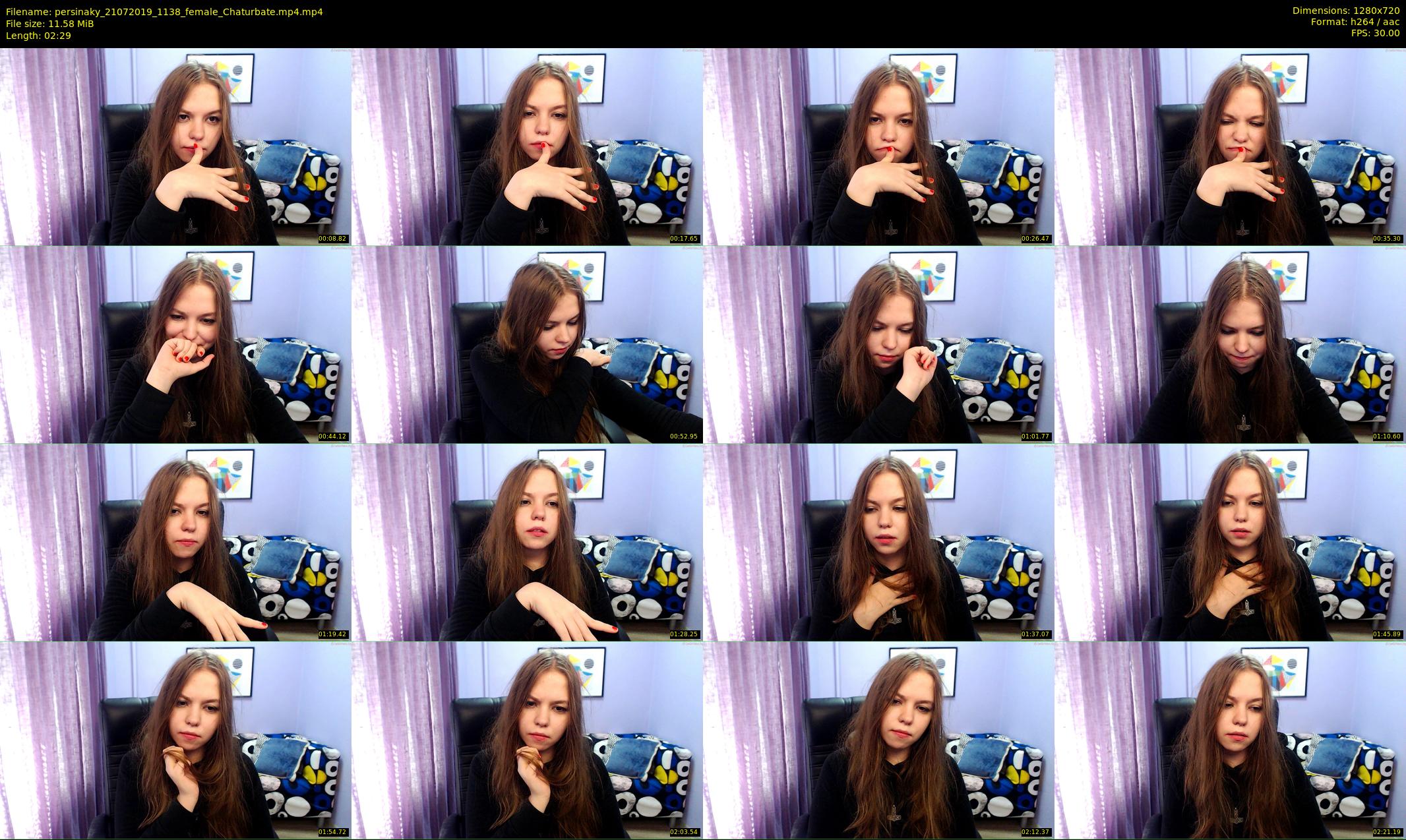 persinaky — 3 minute Chaturbate female cam show recording, 720p, Jul 21, 2019