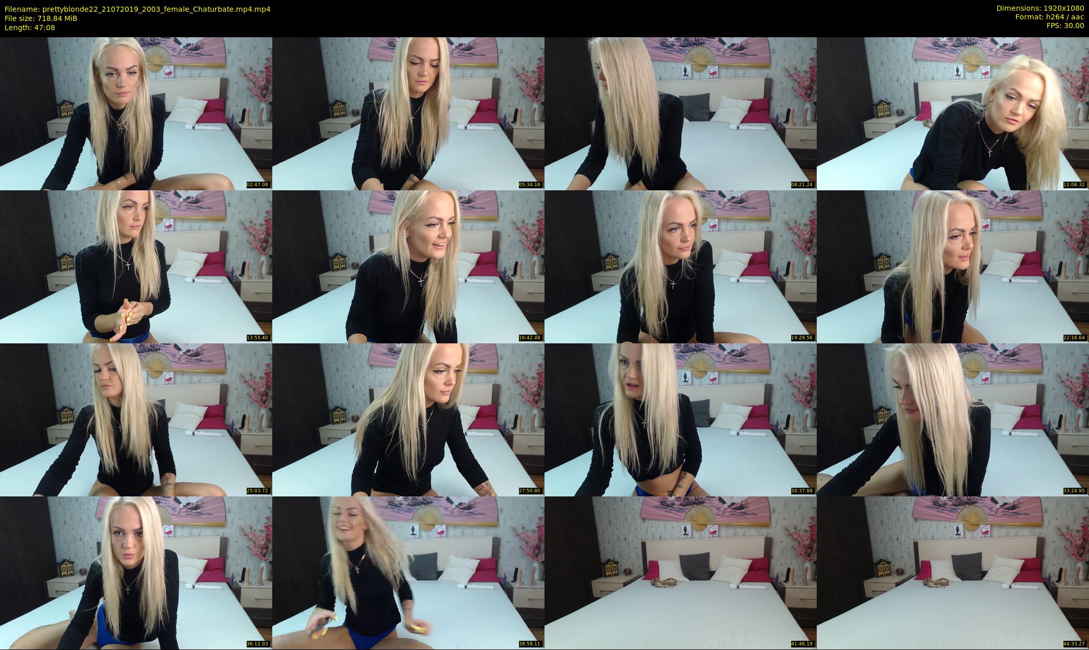 prettyblonde22 — 48 minute Chaturbate female cam show recording, 1080p, Jul 21, 2019