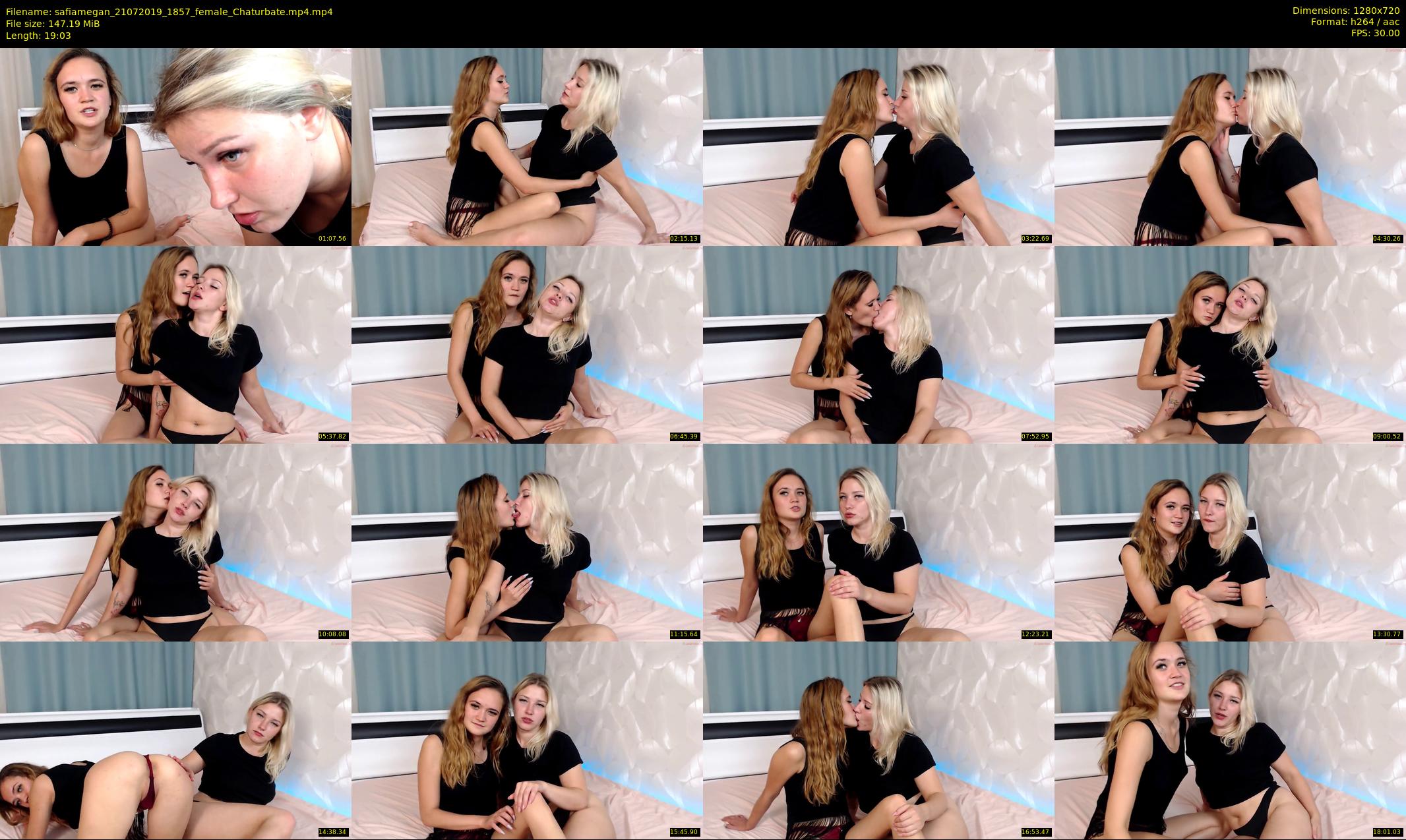 safiamegan — 20 minute Chaturbate couple cam show recording, 720p, Jul 21, 2019