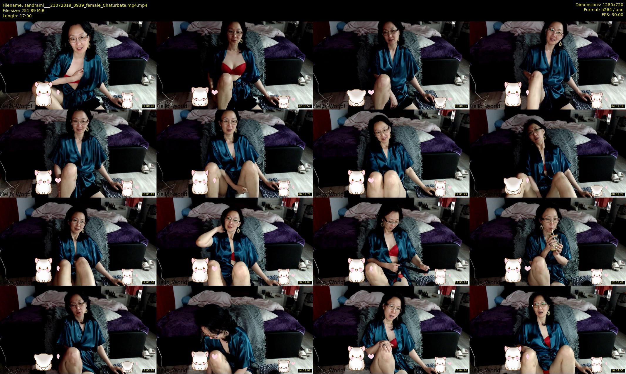 sandrami__ — 17 minute Chaturbate female cam show recording, 720p, Jul 21, 2019