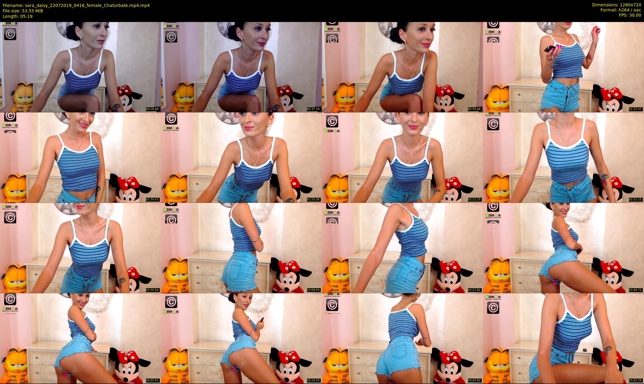 sara_daisy — 6 minute Chaturbate female cam show recording, 720p, Jul 22, 2019