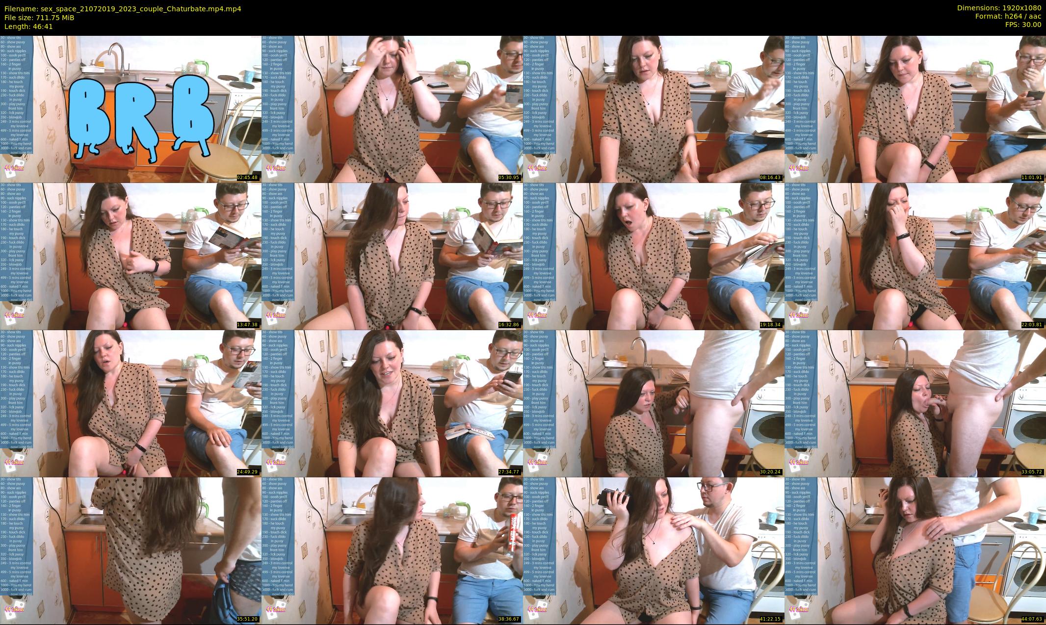 sex_space — 47 minute Chaturbate couple cam show recording, 1080p, Jul 21, 2019