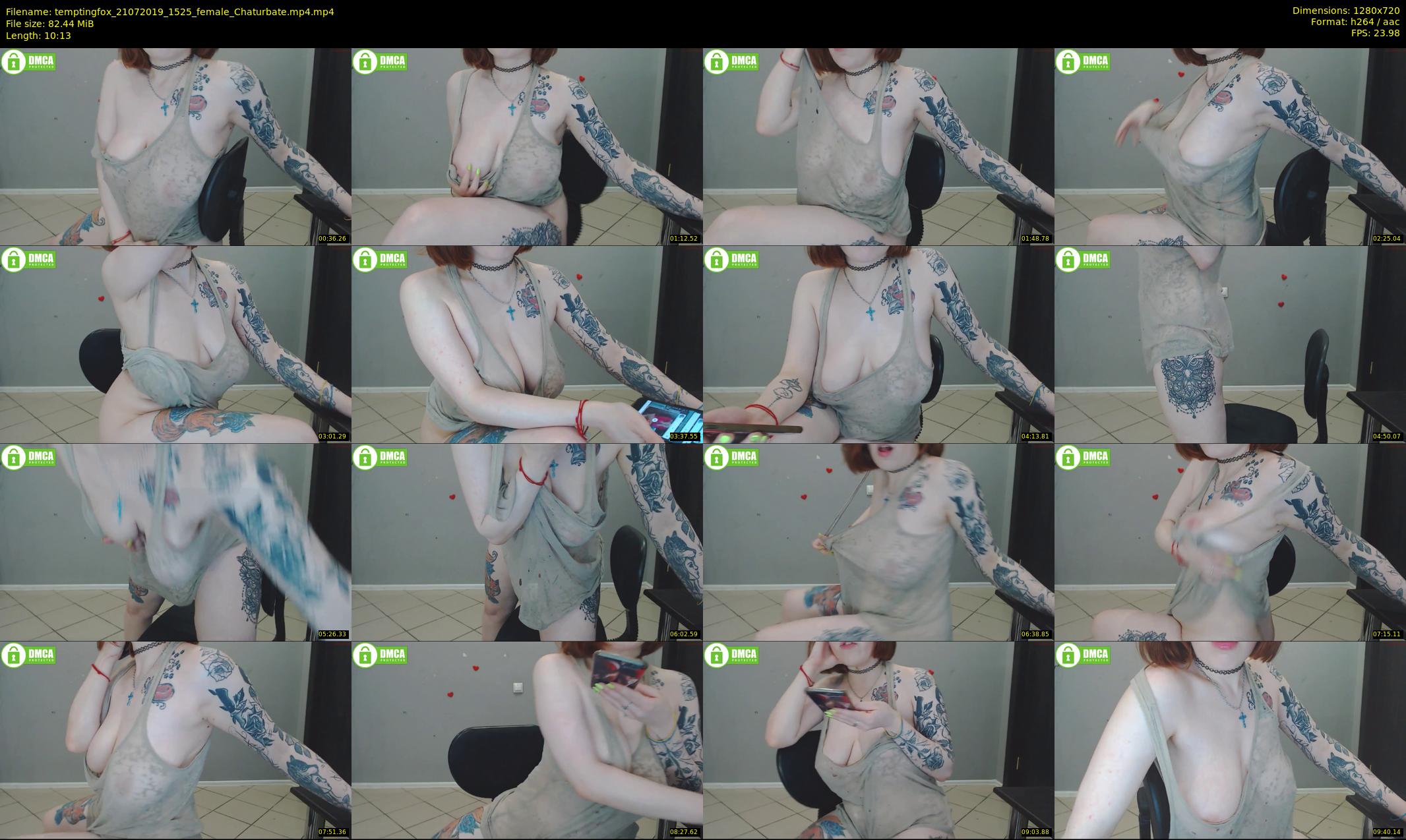 temptingfox — 11 minute Chaturbate female cam show recording, 720p, Jul 21, 2019