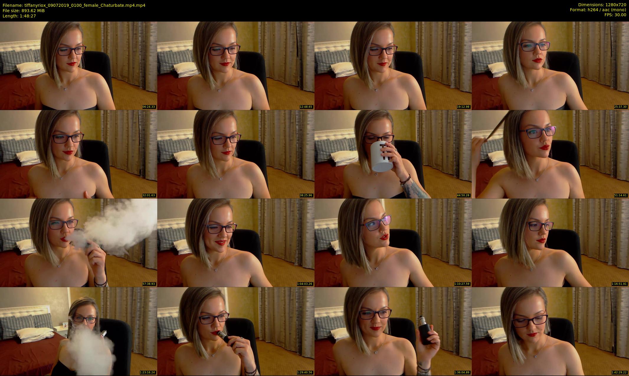 tiffanyriox — 109 minute Chaturbate female cam show recording, 720p, Jul 9, 2019