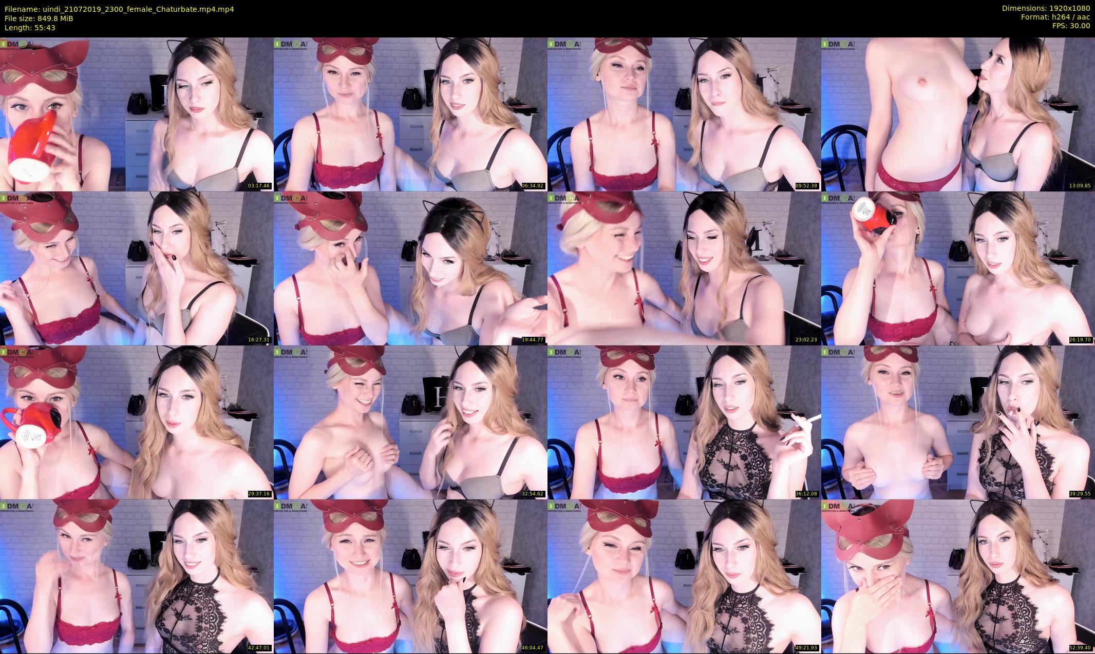uindi — 56 minute Chaturbate female cam show recording, 1080p, Jul 21, 2019