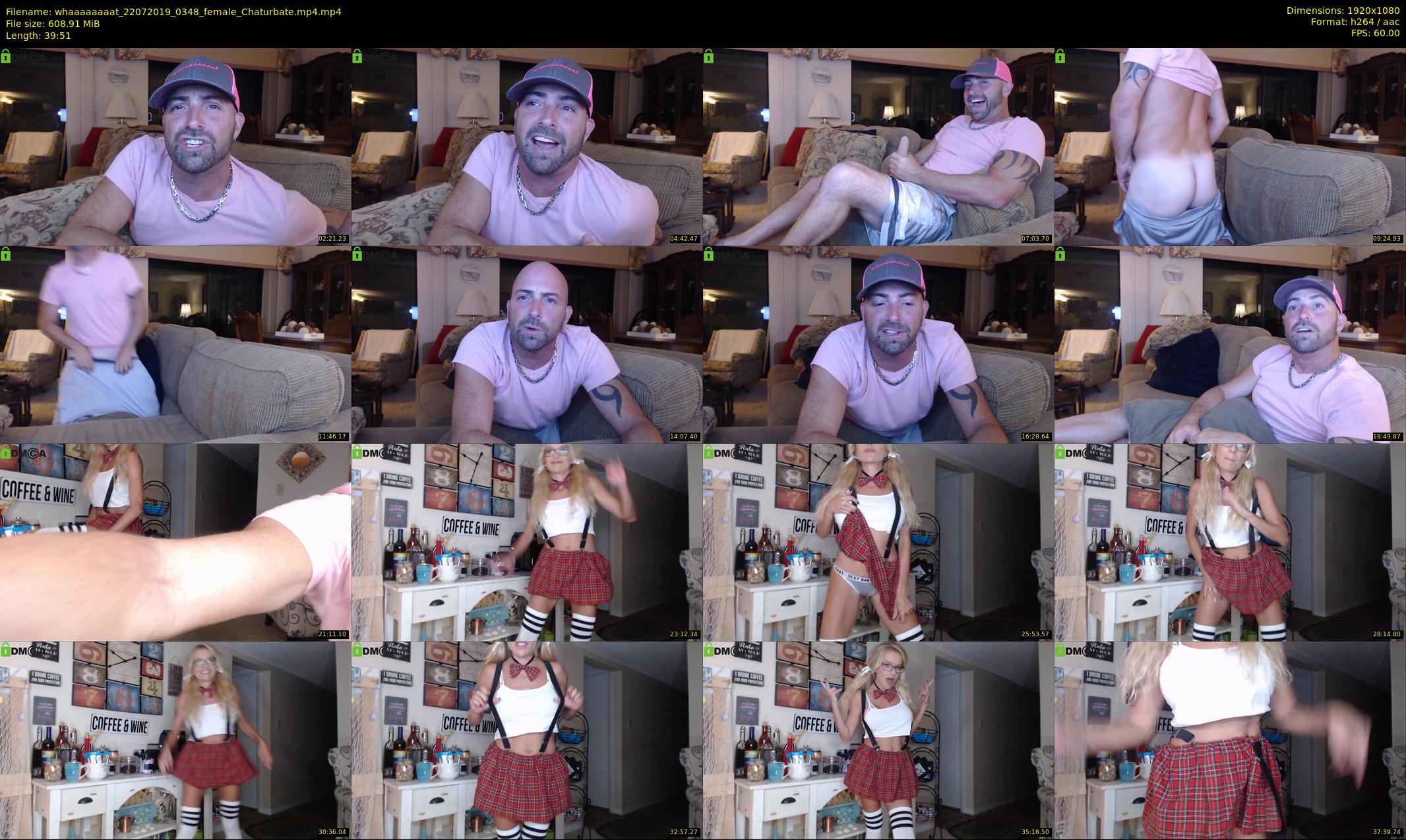 whaaaaaaaat — 40 minute Chaturbate couple cam show recording, 1080p, Jul 22, 2019