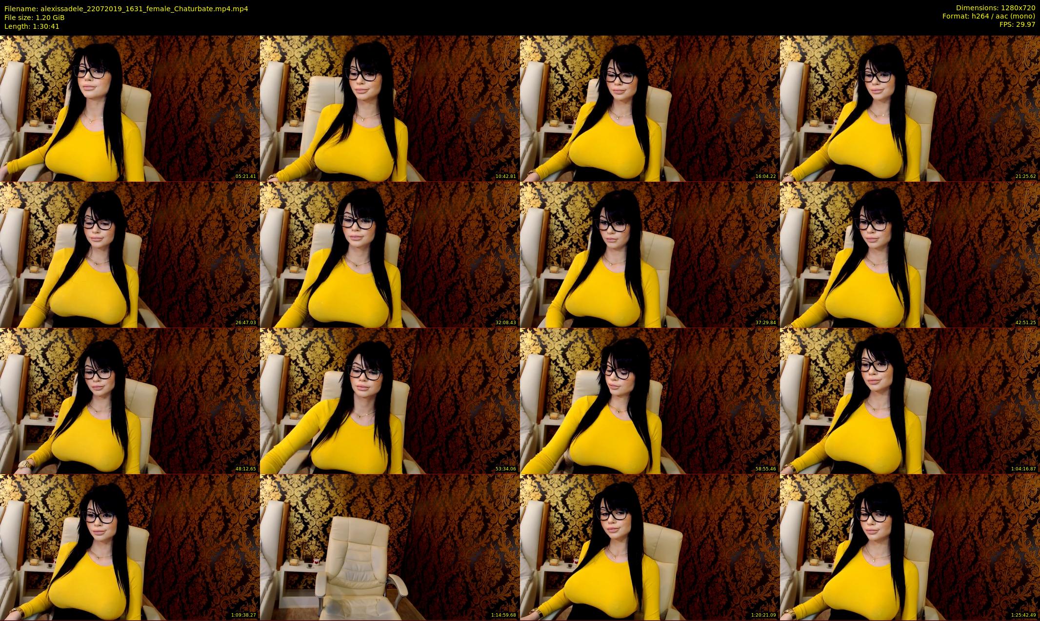 alexissadele — 91 minute Chaturbate female cam show recording, 720p, Jul 22, 2019