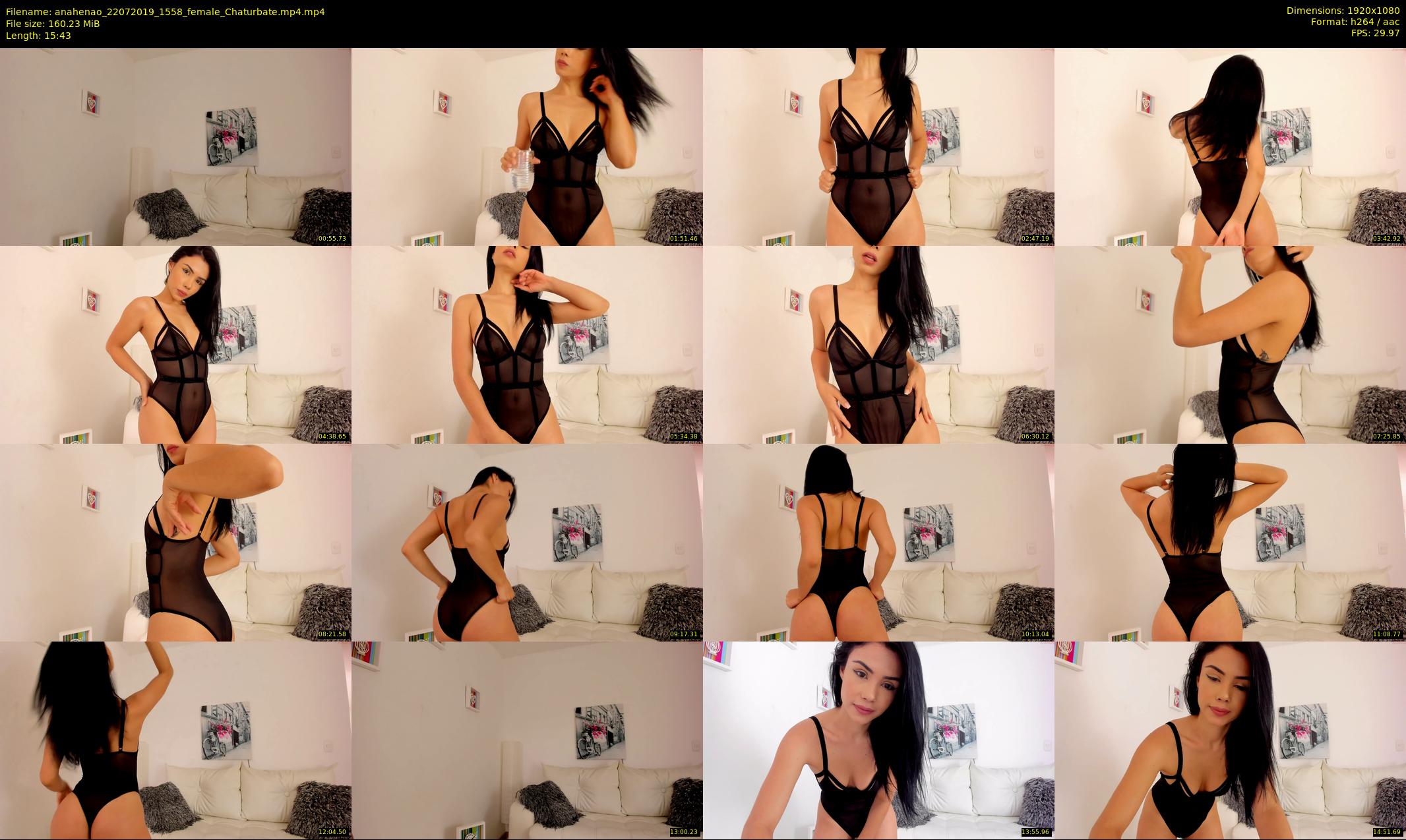 anahenao — 16 minute Chaturbate female cam show recording, 1080p, Jul 22, 2019