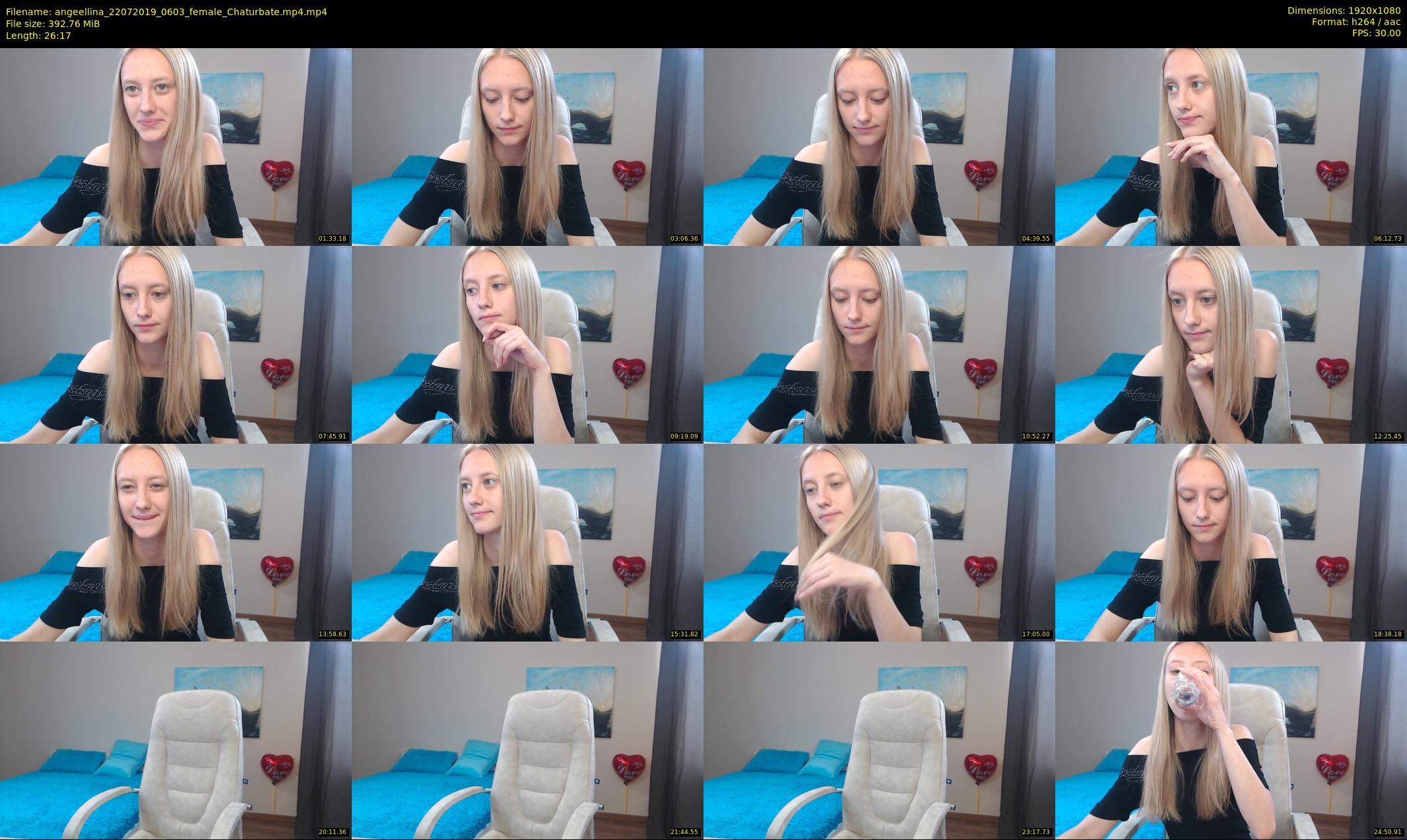 angeellina — 27 minute Chaturbate female cam show recording, 1080p, Jul 22, 2019