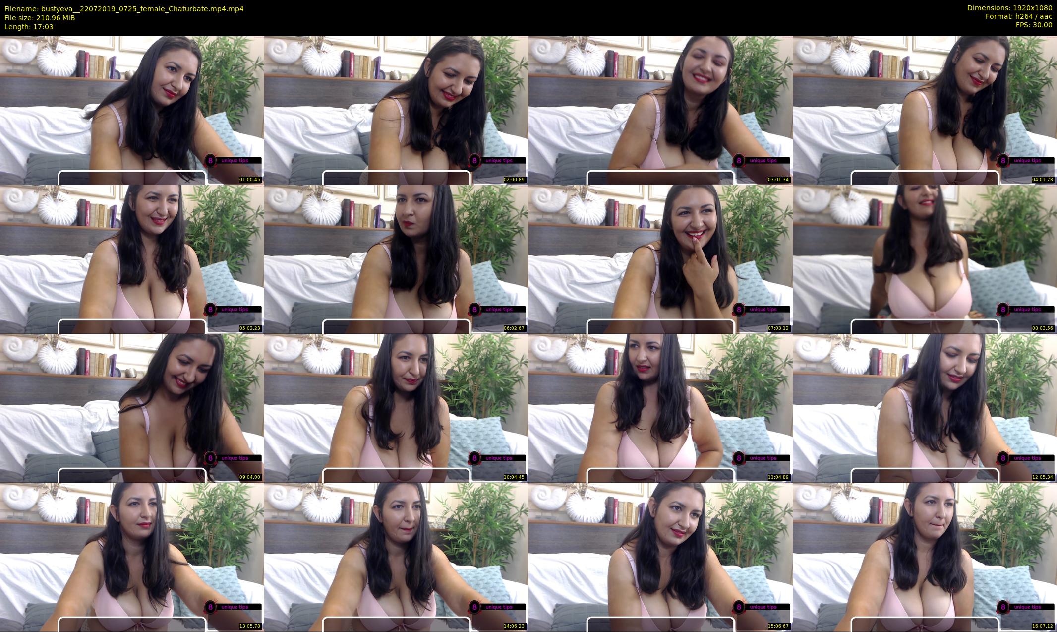 bustyeva_ — 18 minute Chaturbate female cam show recording, 1080p, Jul 22, 2019