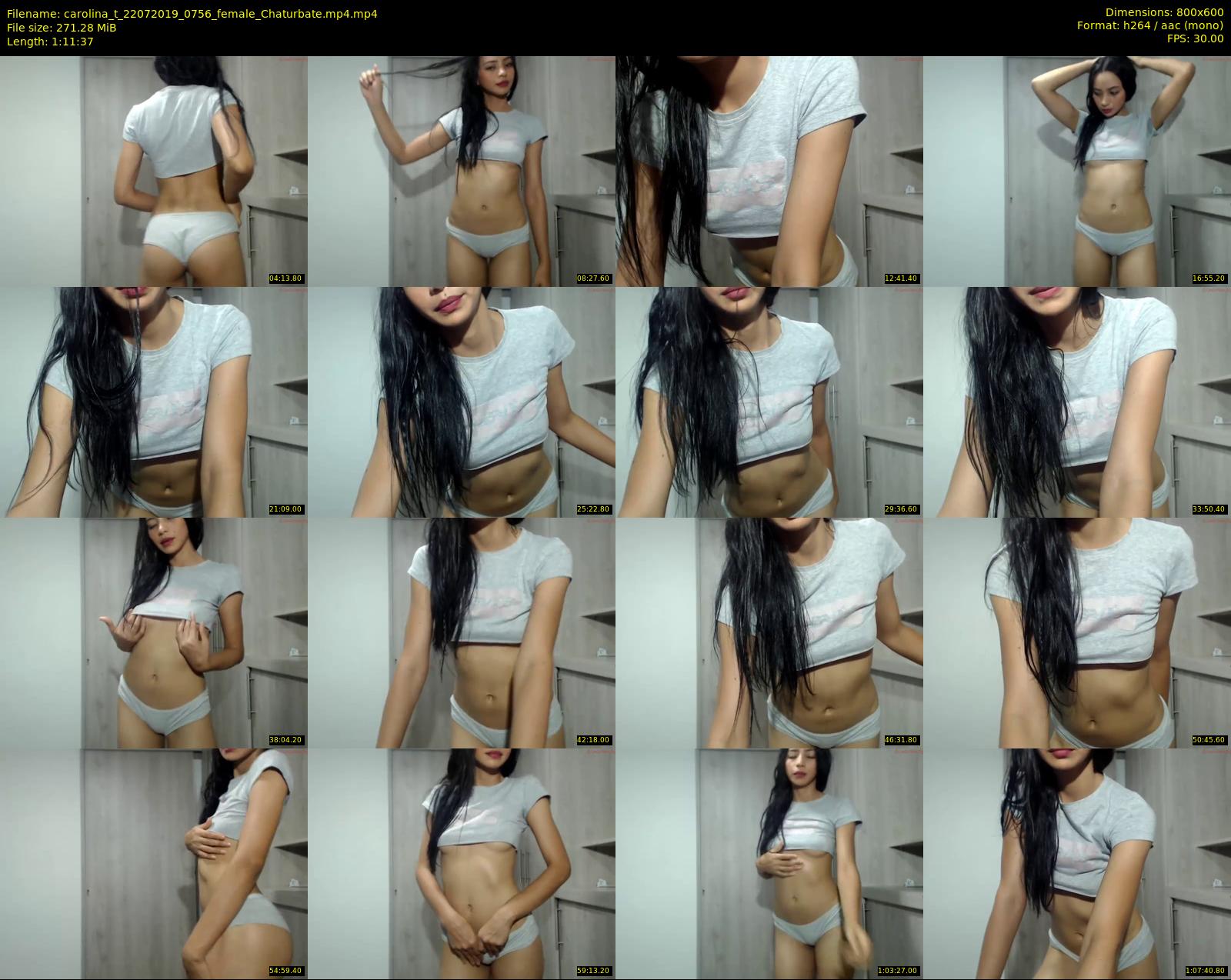 carolina_t — 72 minute Chaturbate female cam show recording, 480p, Jul 22, 2019