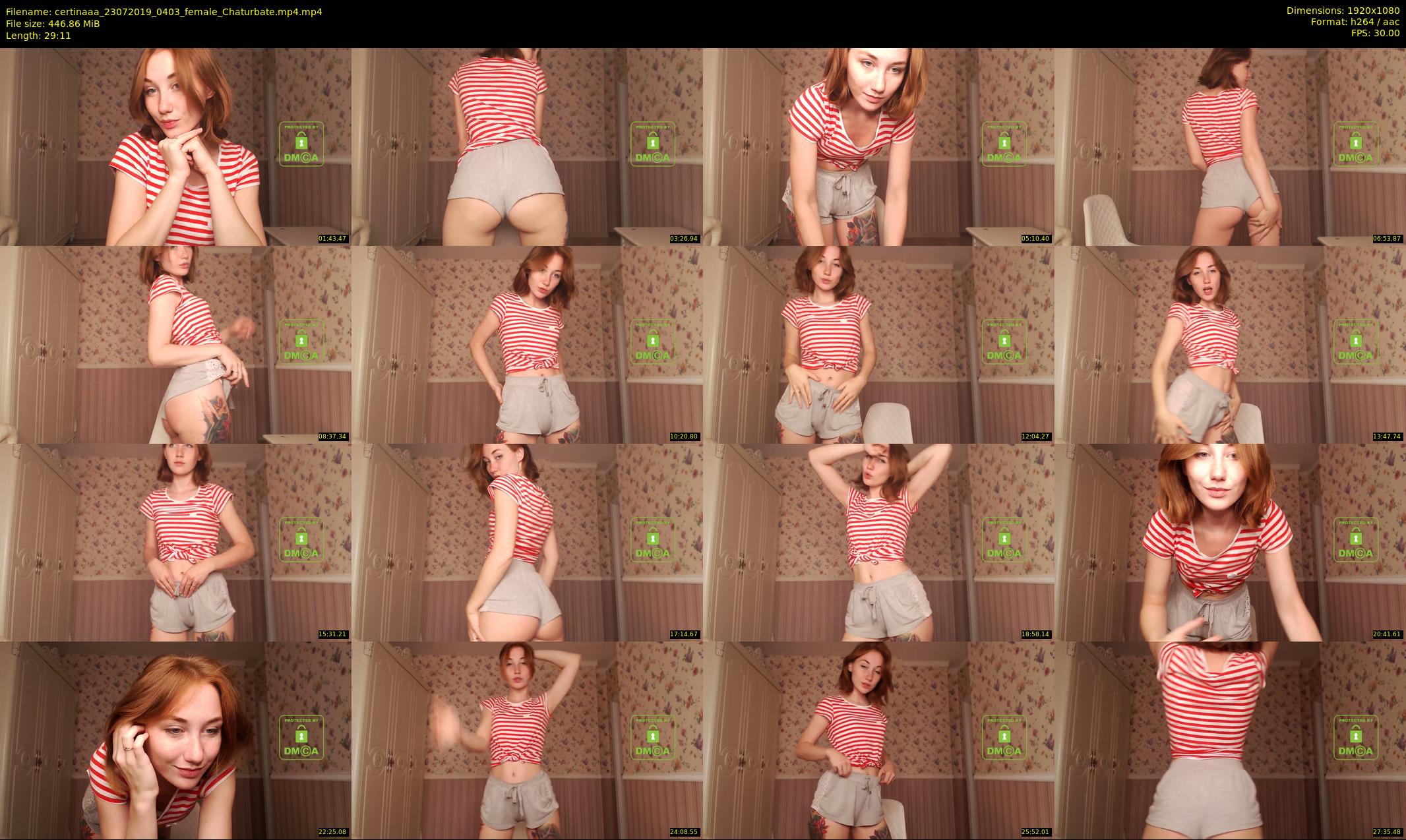 certinaaa — 30 minute Chaturbate female cam show recording, 1080p, Jul 23, 2019