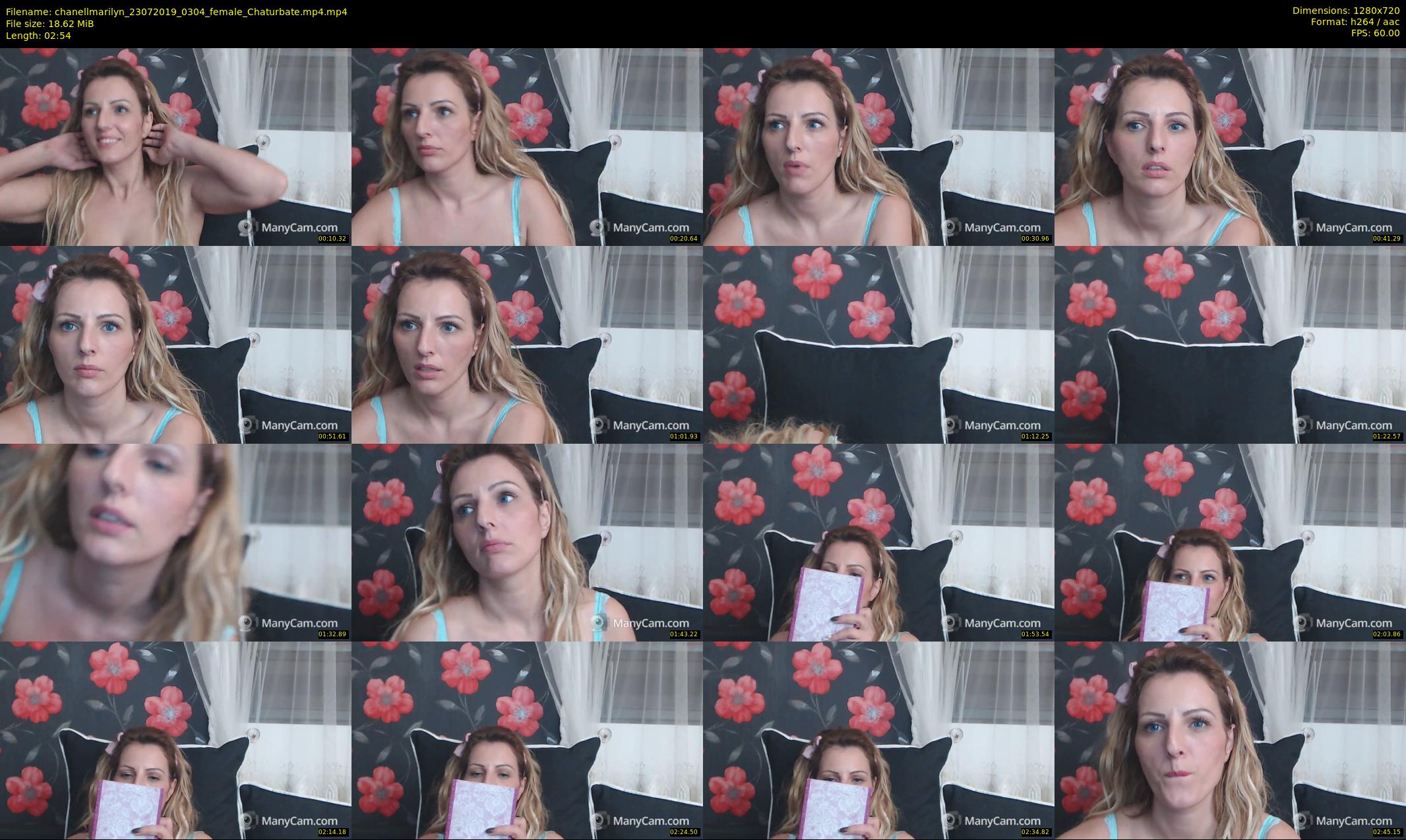 chanellmarilyn — 3 minute Chaturbate female cam show recording, 720p, Jul 23, 2019