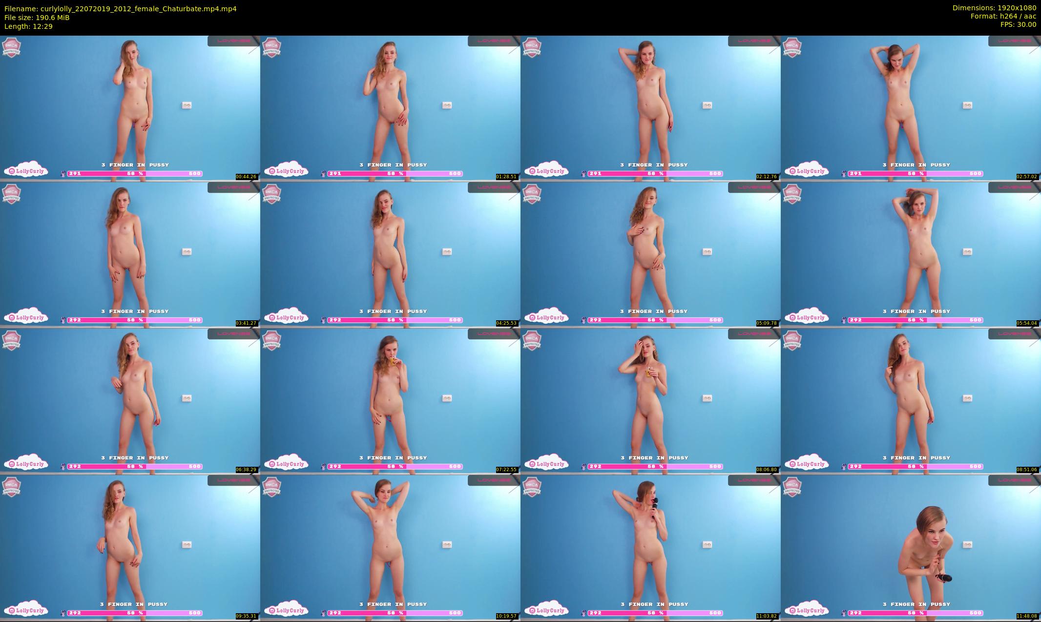 curlylolly — 13 minute Chaturbate female cam show recording, 1080p, Jul 22, 2019