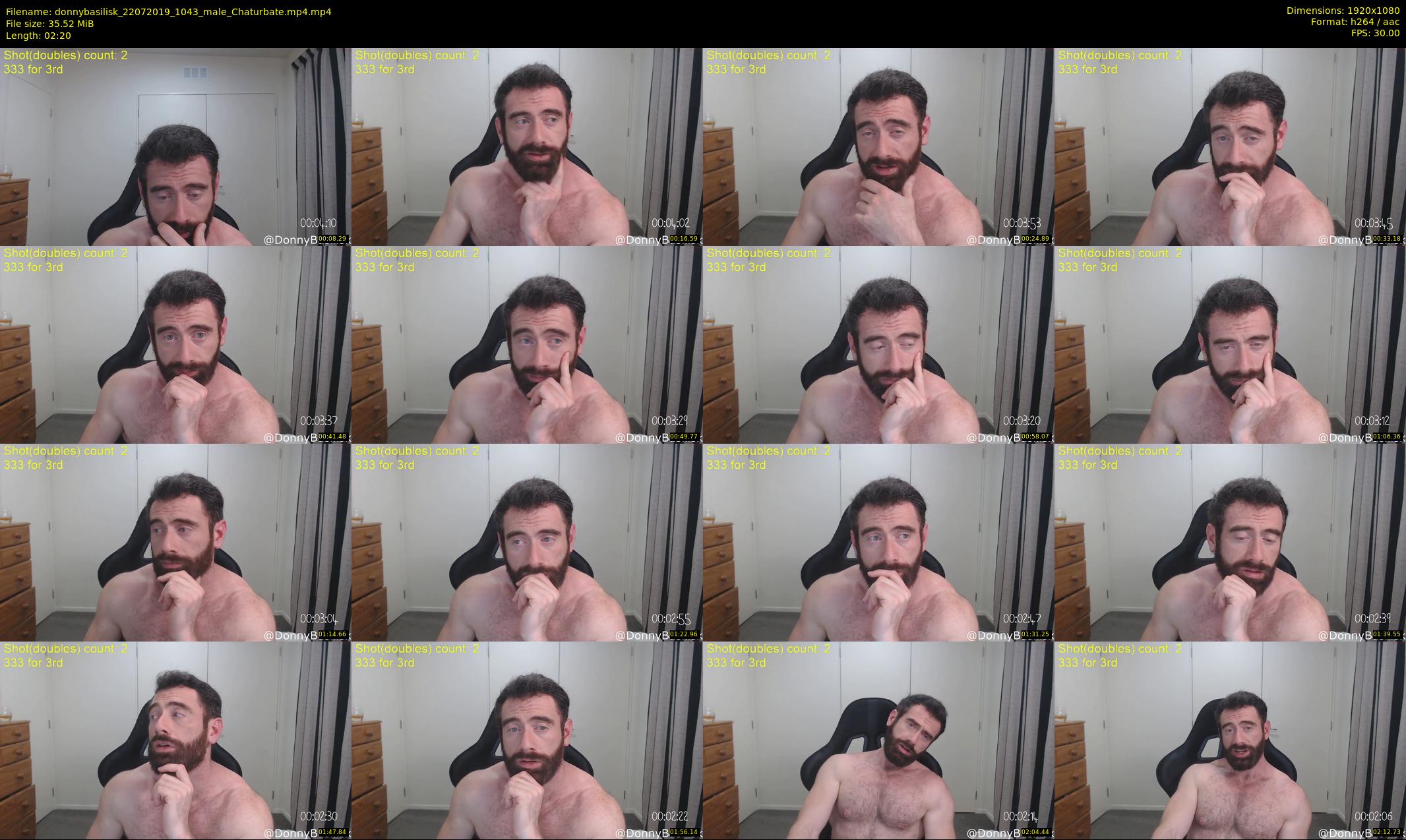 donnybasilisk — 3 minute Chaturbate male cam show recording, 1080p, Jul 22, 2019