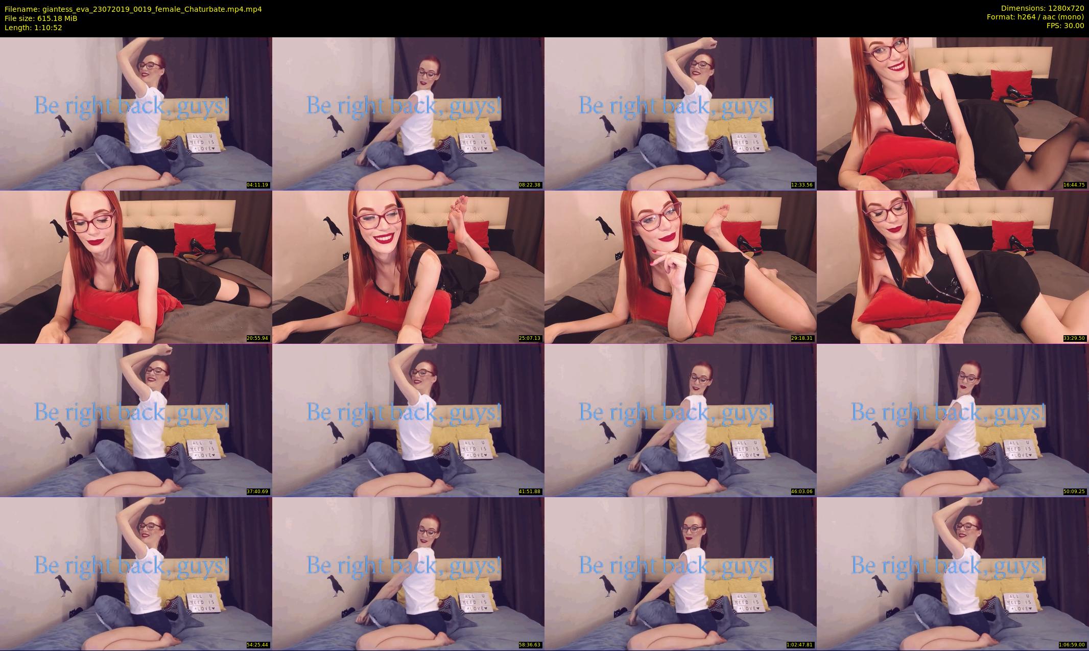 giantess_eva — 71 minute Chaturbate female cam show recording, 720p, Jul 23, 2019