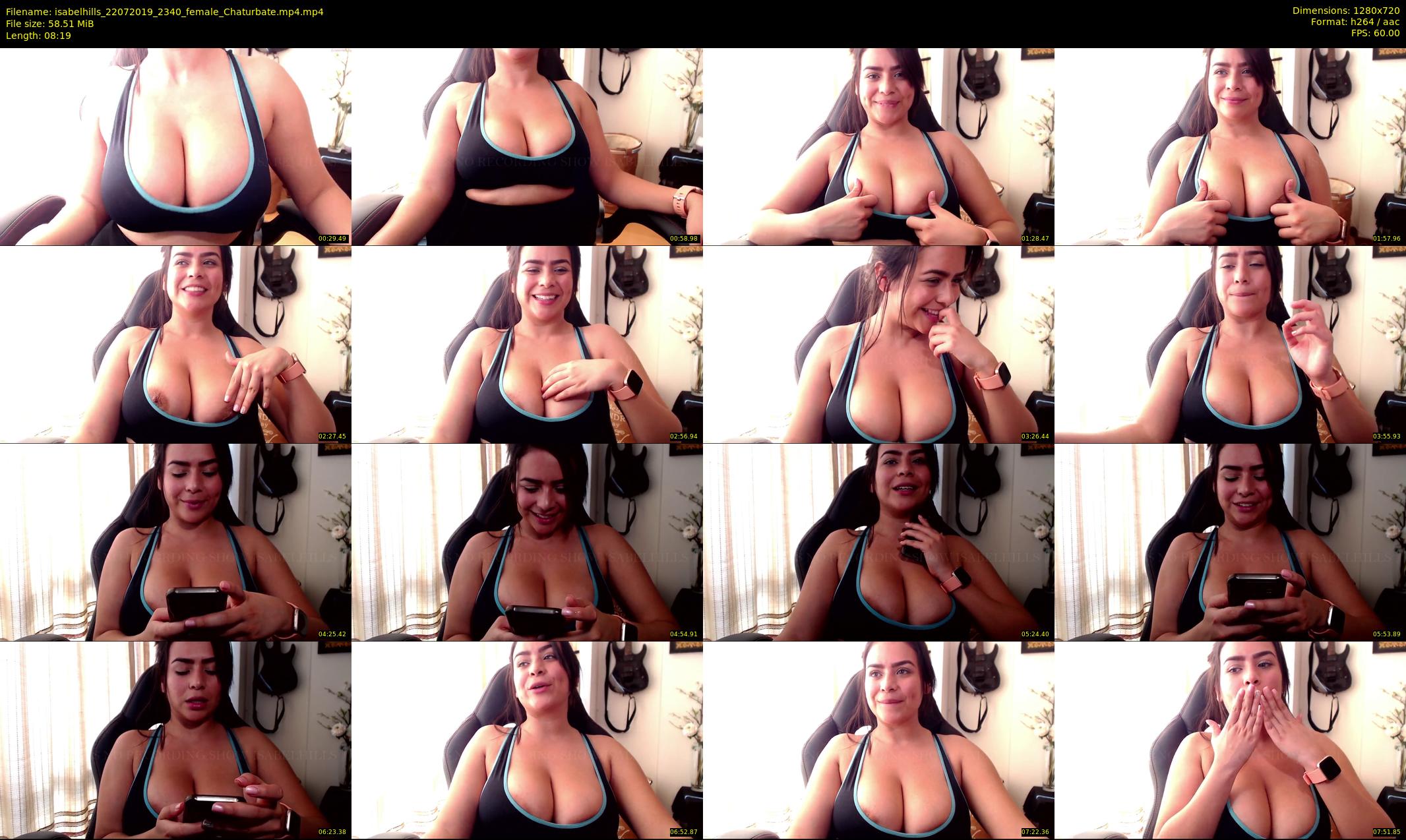 isabelhills — 9 minute Chaturbate female cam show recording, 720p, Jul 22, 2019