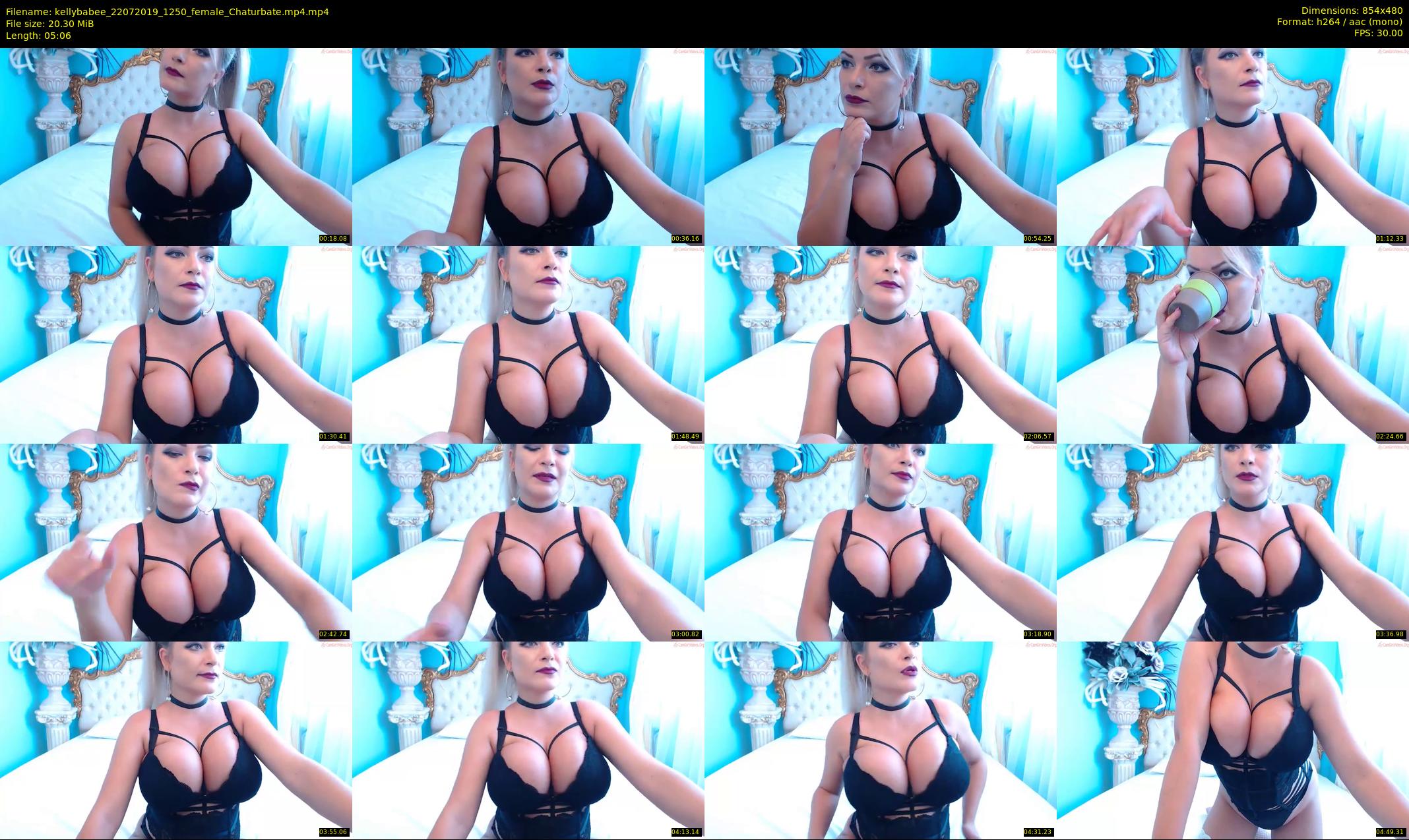 kellybabee — 6 minute Chaturbate female cam show recording, 480p, Jul 22, 2019