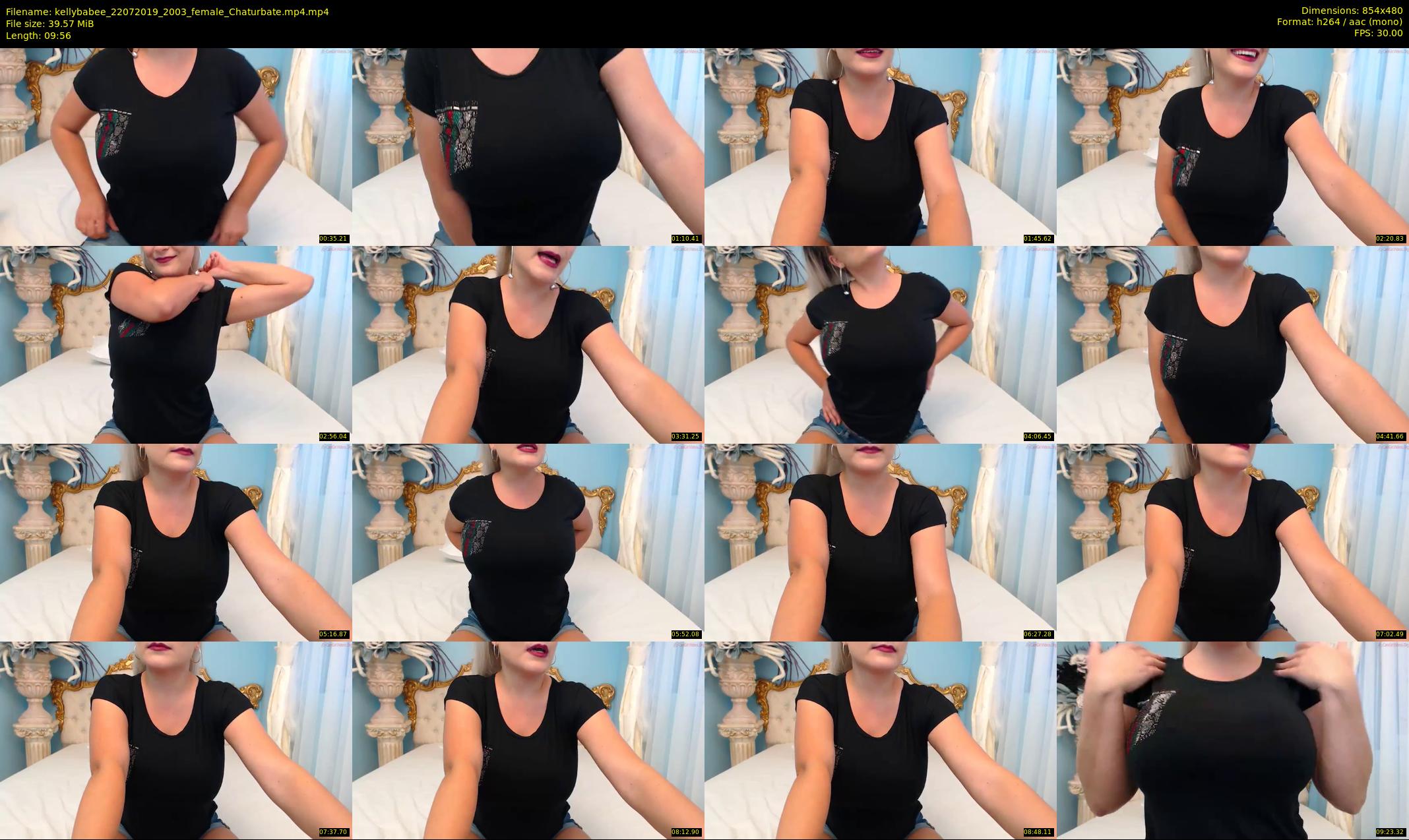 kellybabee — 10 minute Chaturbate female cam show recording, 480p, Jul 22, 2019