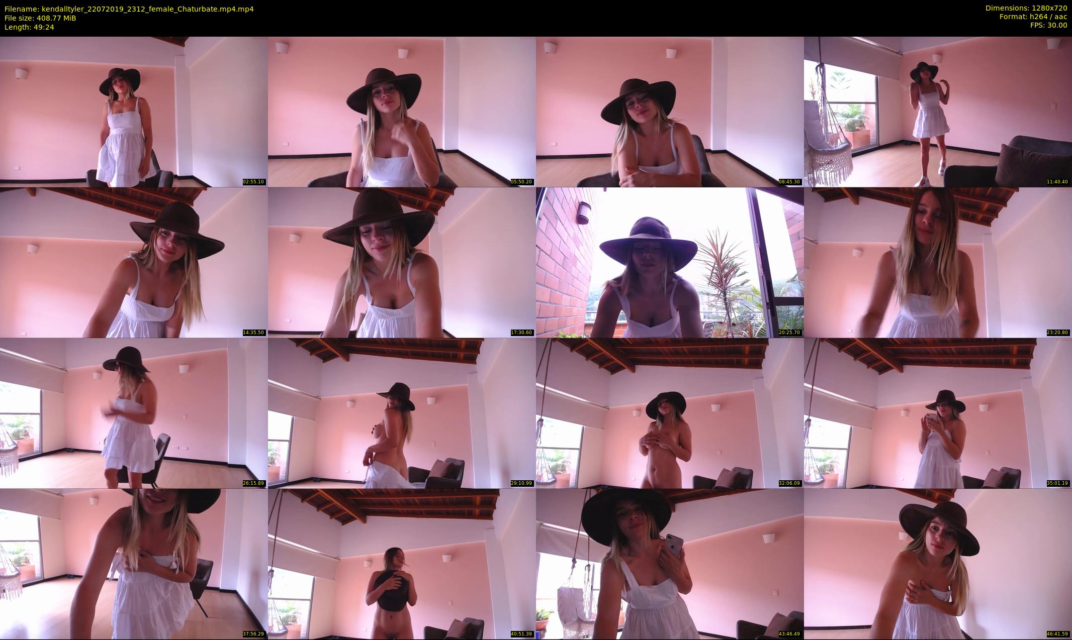 kendalltyler — 50 minute Chaturbate female cam show recording, 720p, Jul 22, 2019
